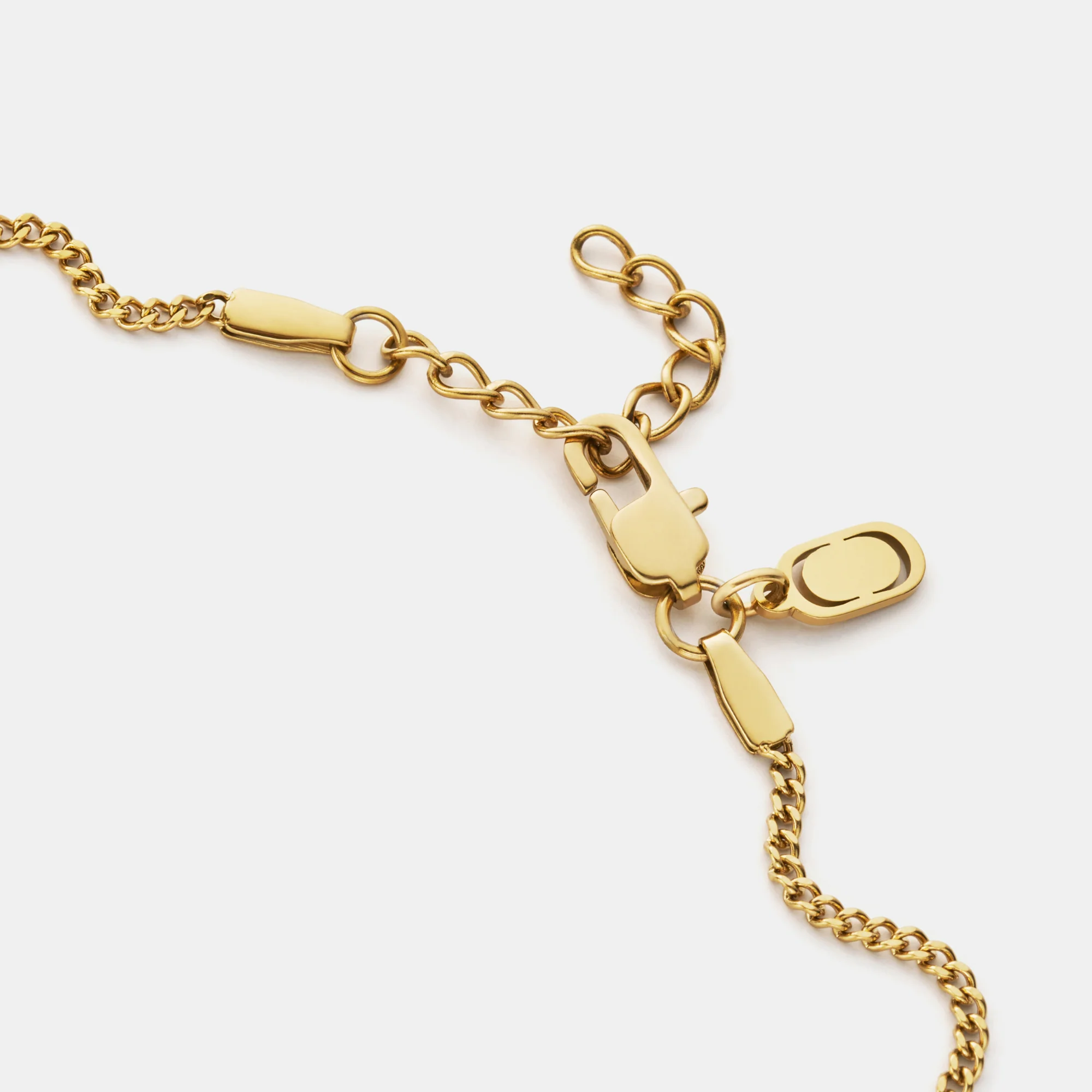 Curb Bracelet (Gold) 2mm - Image 4