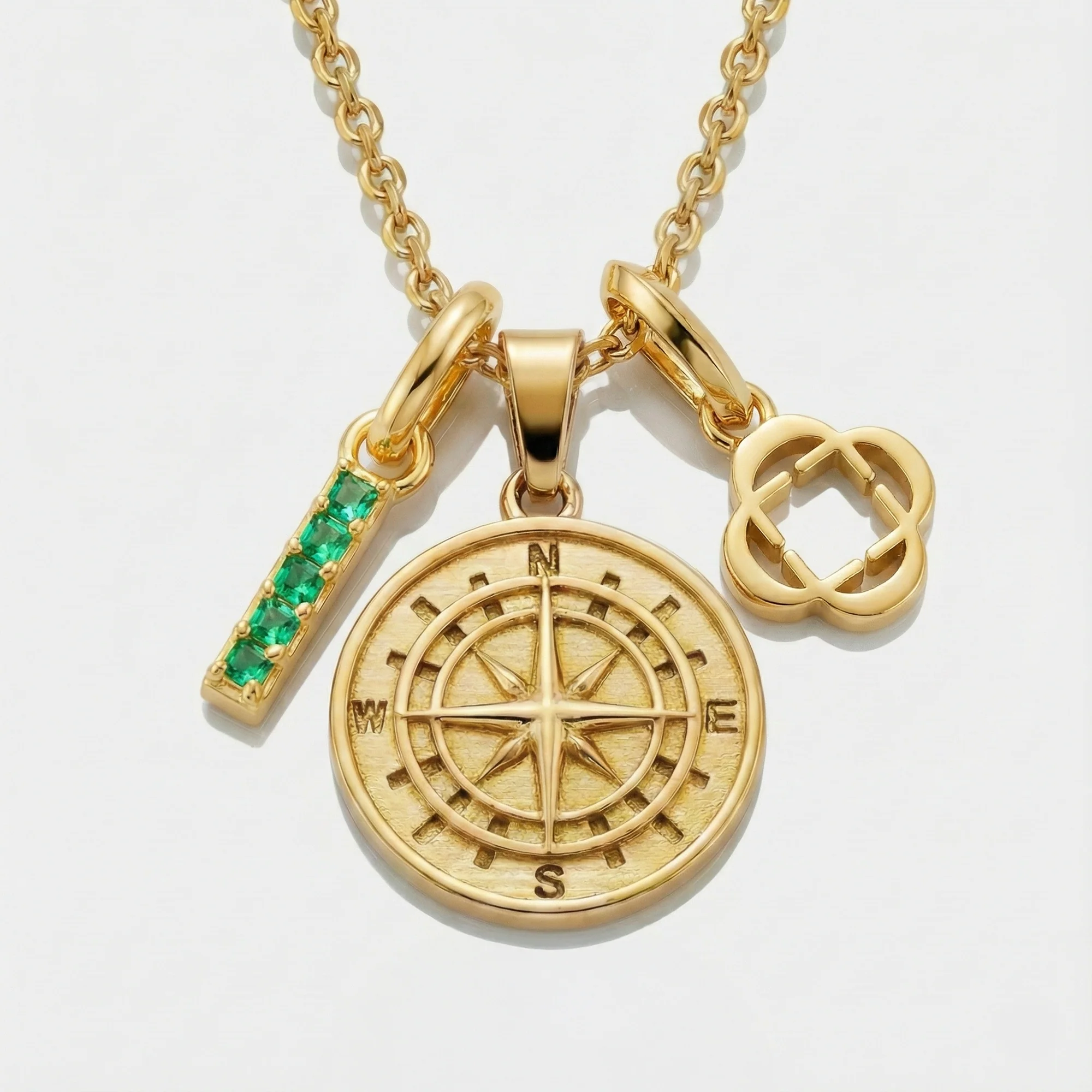 Build Your Own Pendant (Gold) | Emerald Stone - Image 10