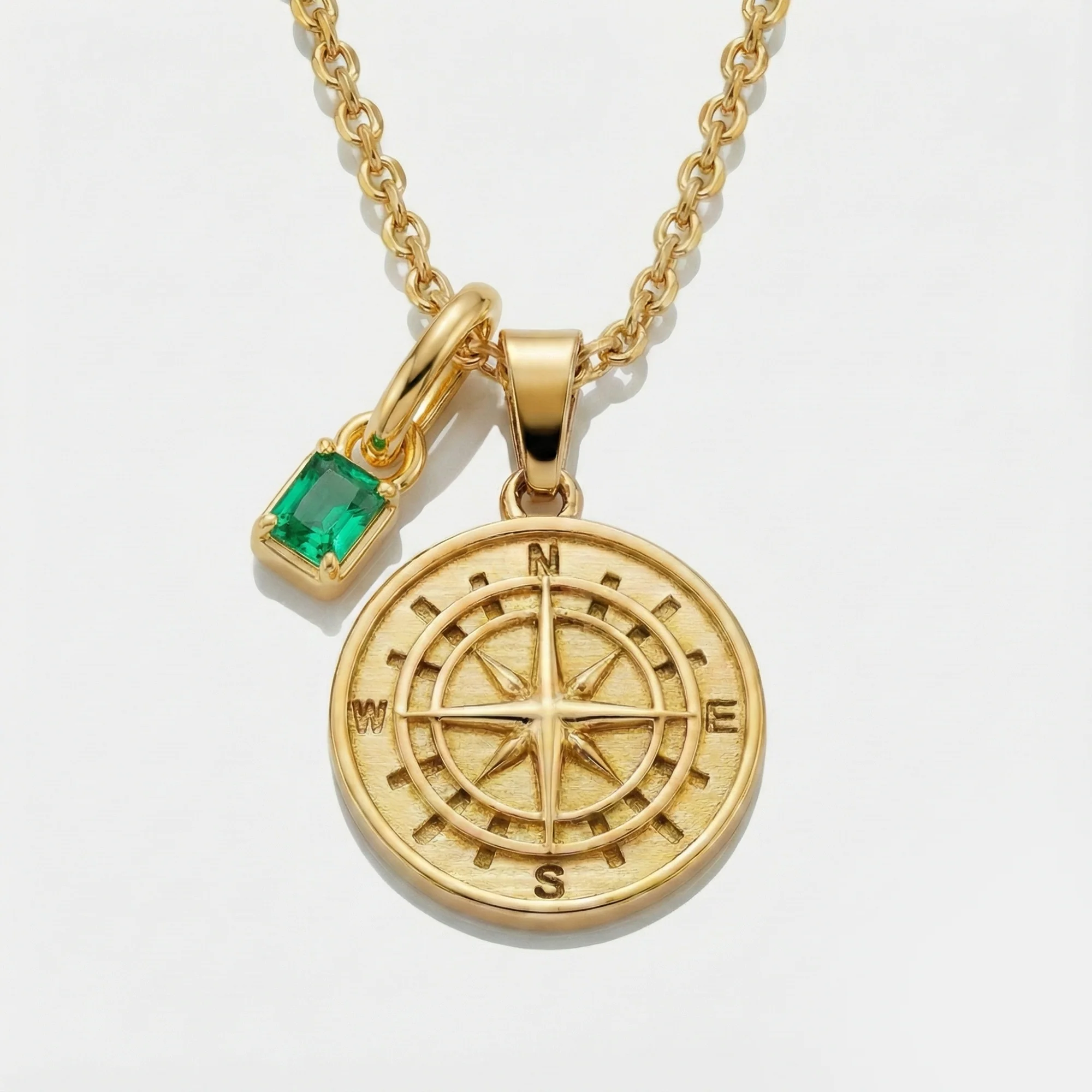 Build Your Own Pendant (Gold) | Emerald Stone - Image 11