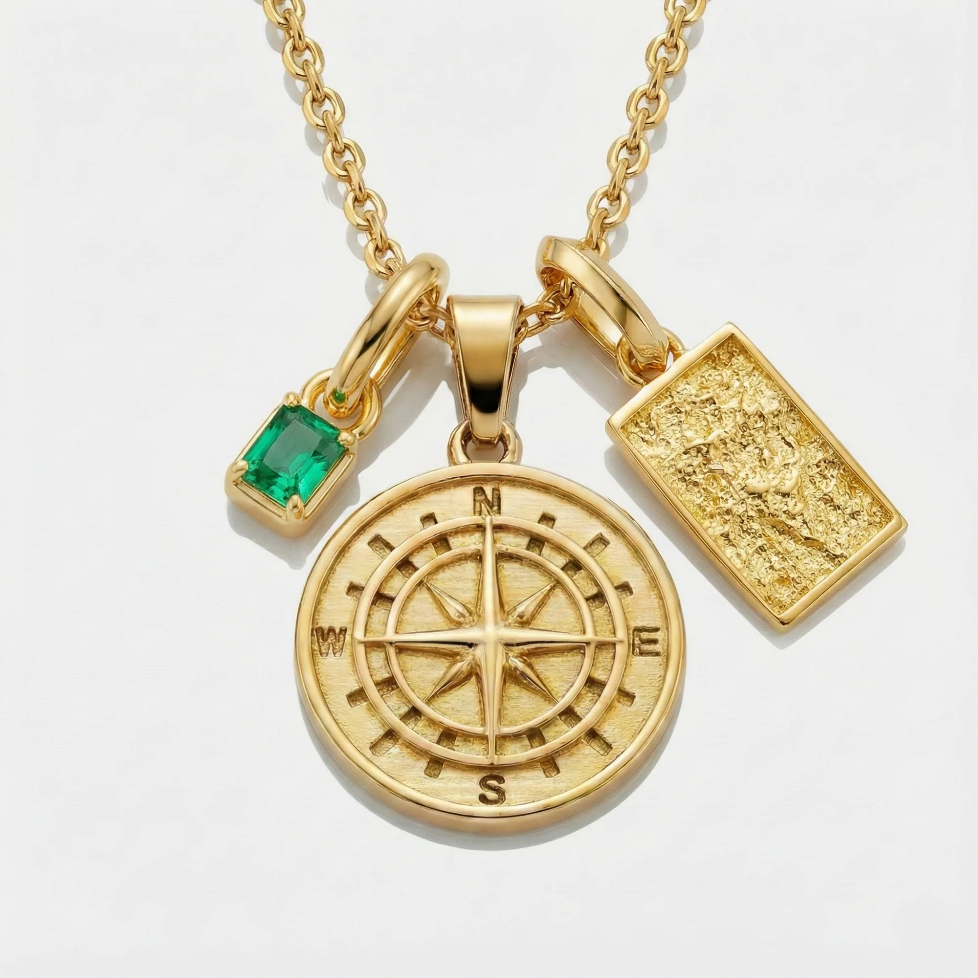 Build Your Own Pendant (Gold) | Emerald Stone - Image 12