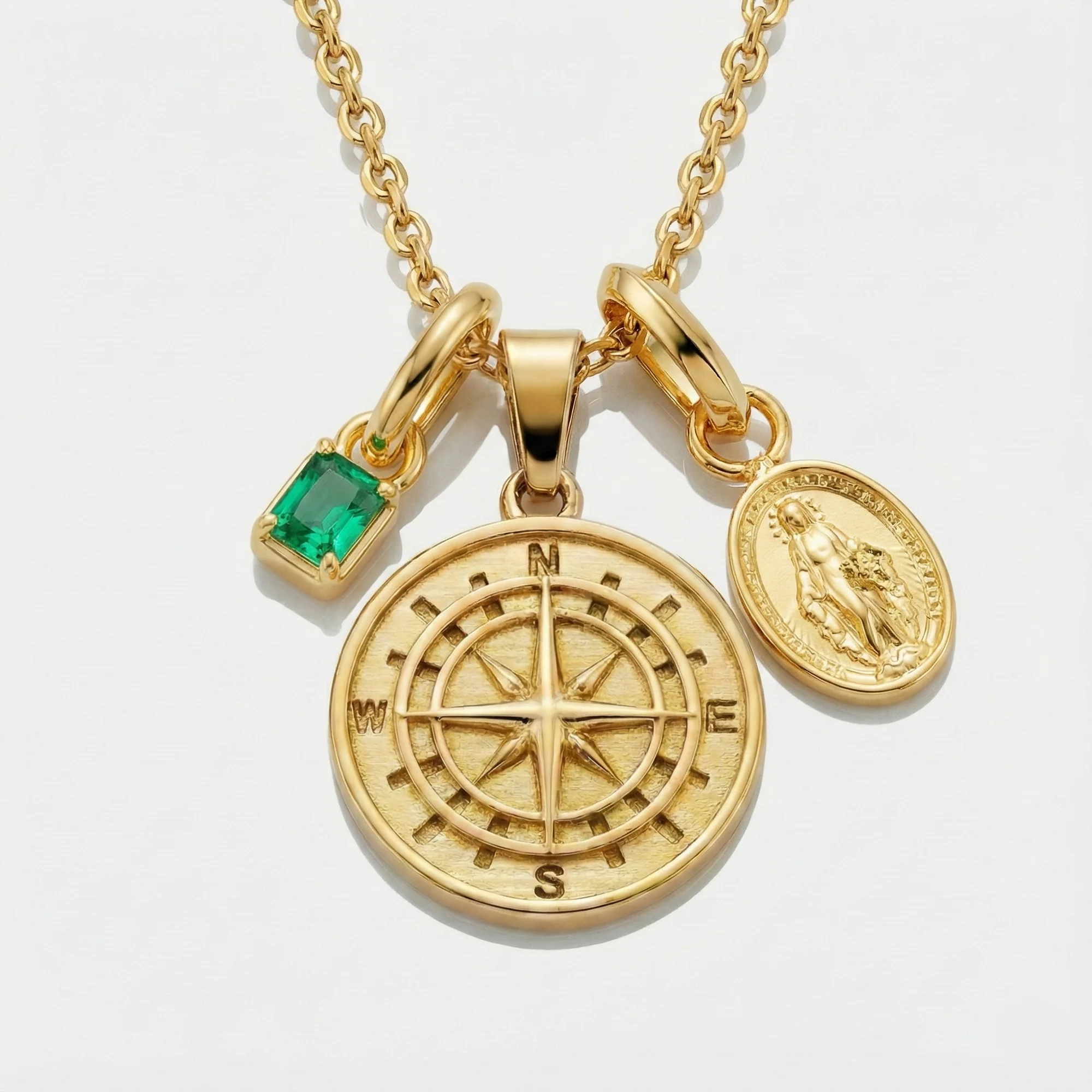 Build Your Own Pendant (Gold) | Emerald Stone - Image 13