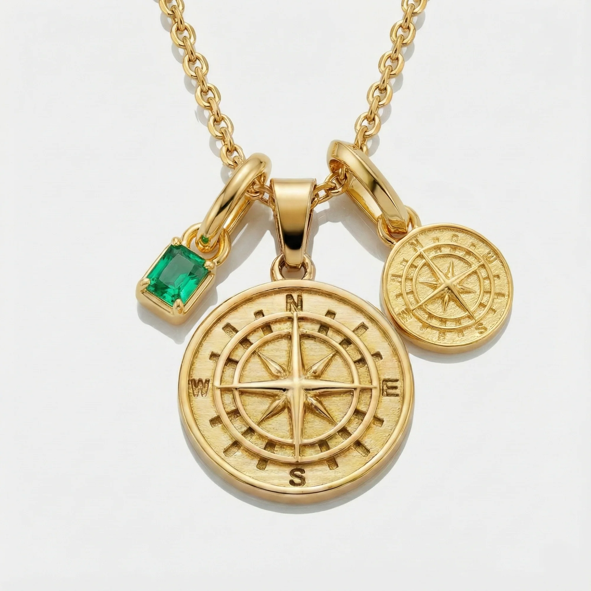 Build Your Own Pendant (Gold) | Emerald Stone - Image 14