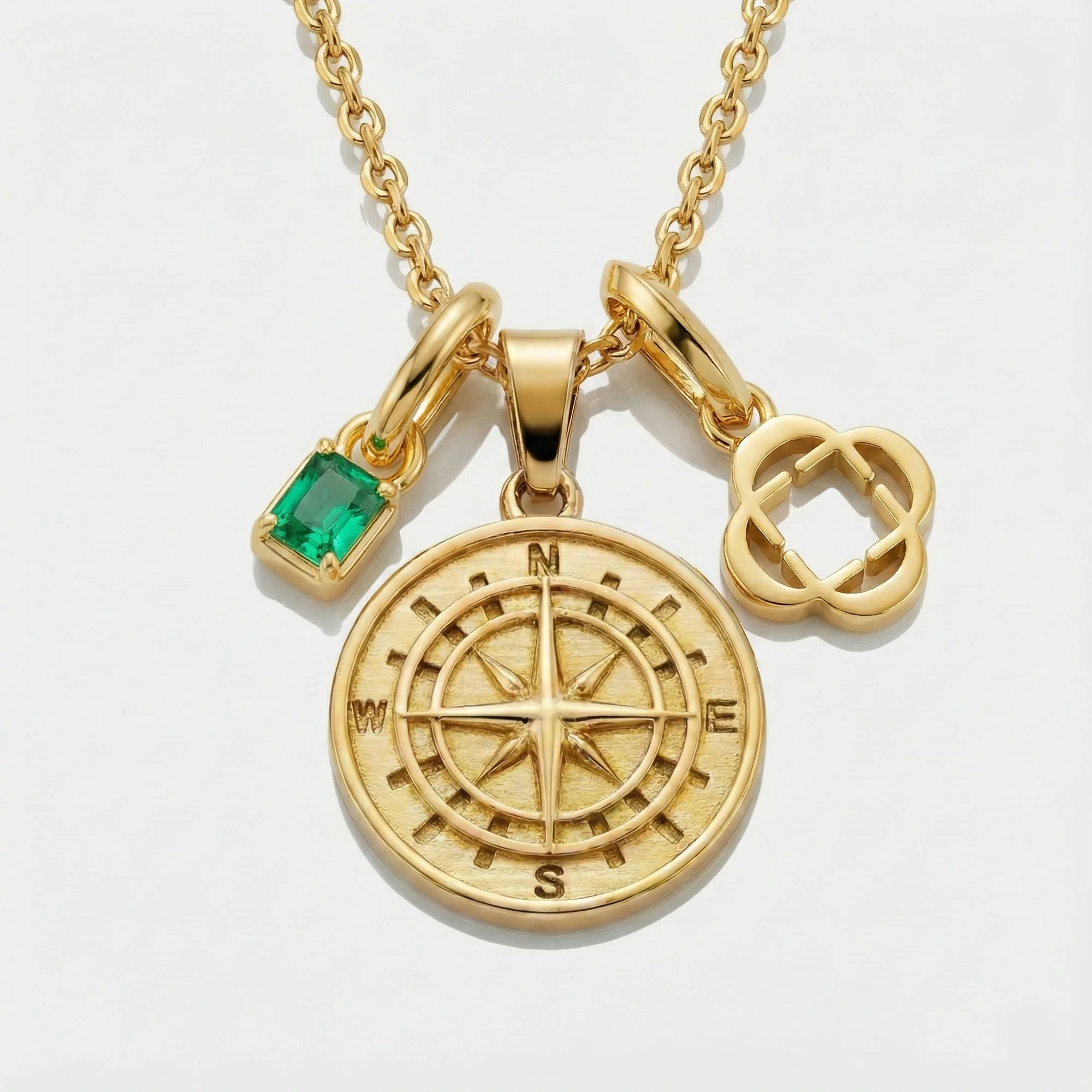 Build Your Own Pendant (Gold) | Emerald Stone - Image 15