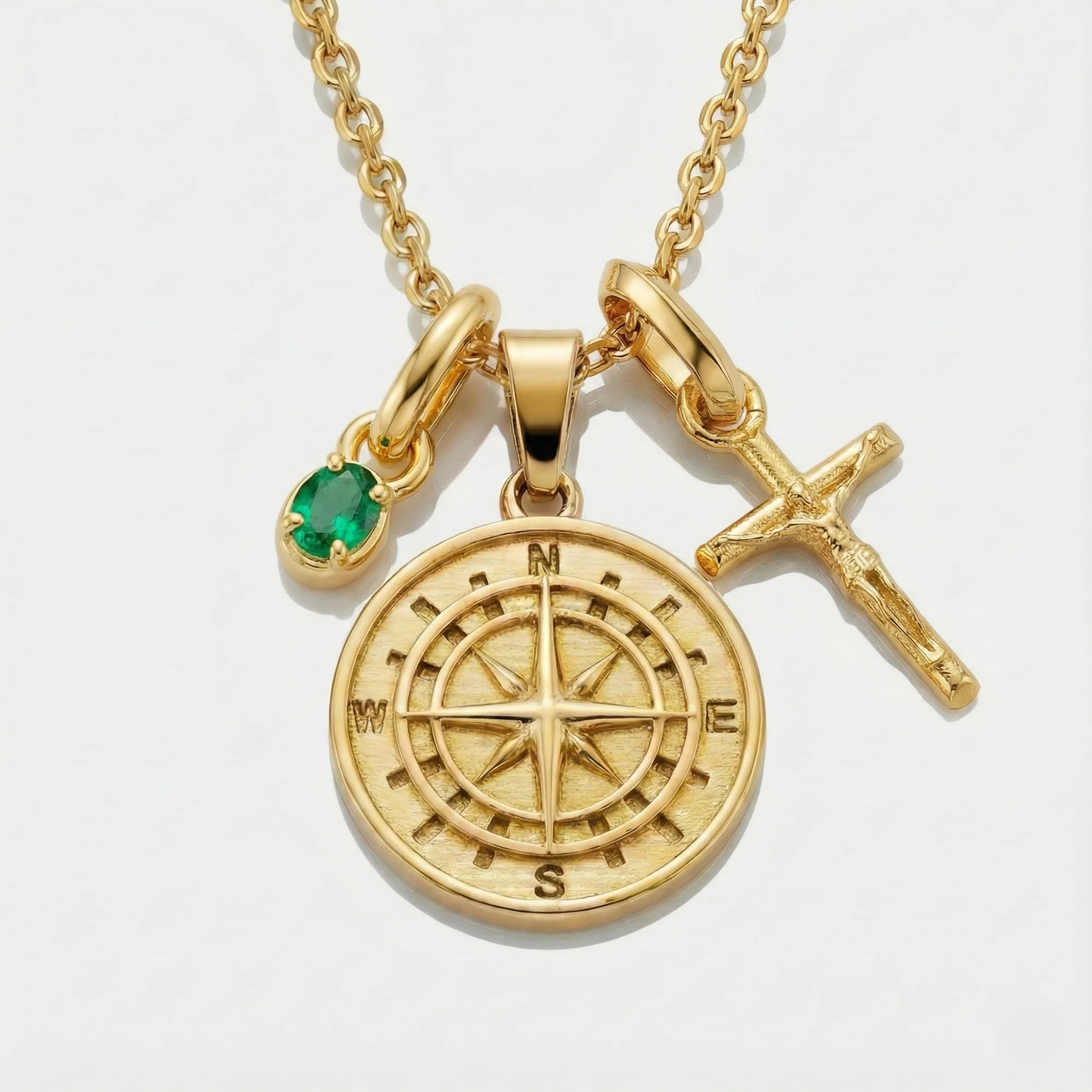 Build Your Own Pendant (Gold) | Emerald Stone - Image 17