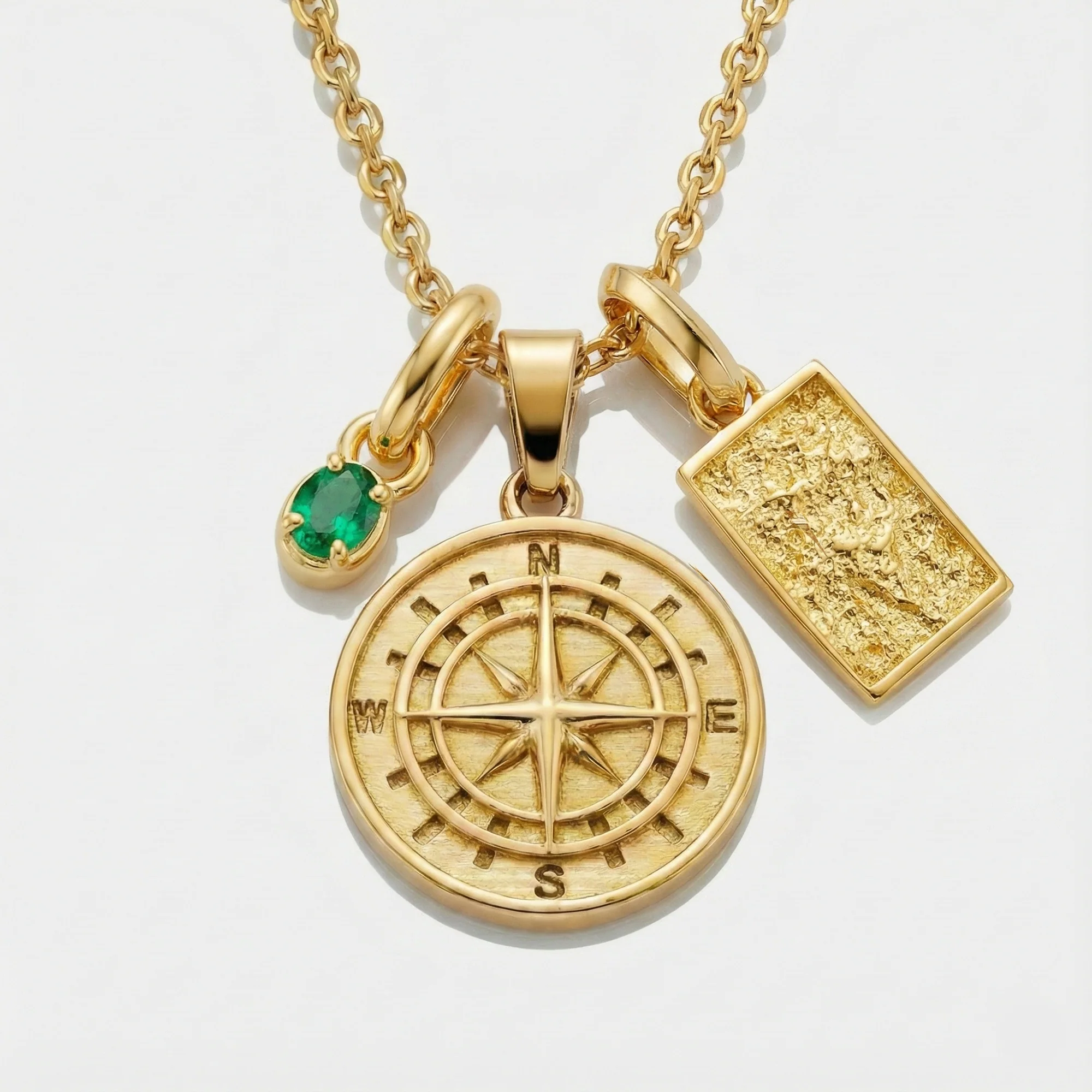 Build Your Own Pendant (Gold) | Emerald Stone - Image 18