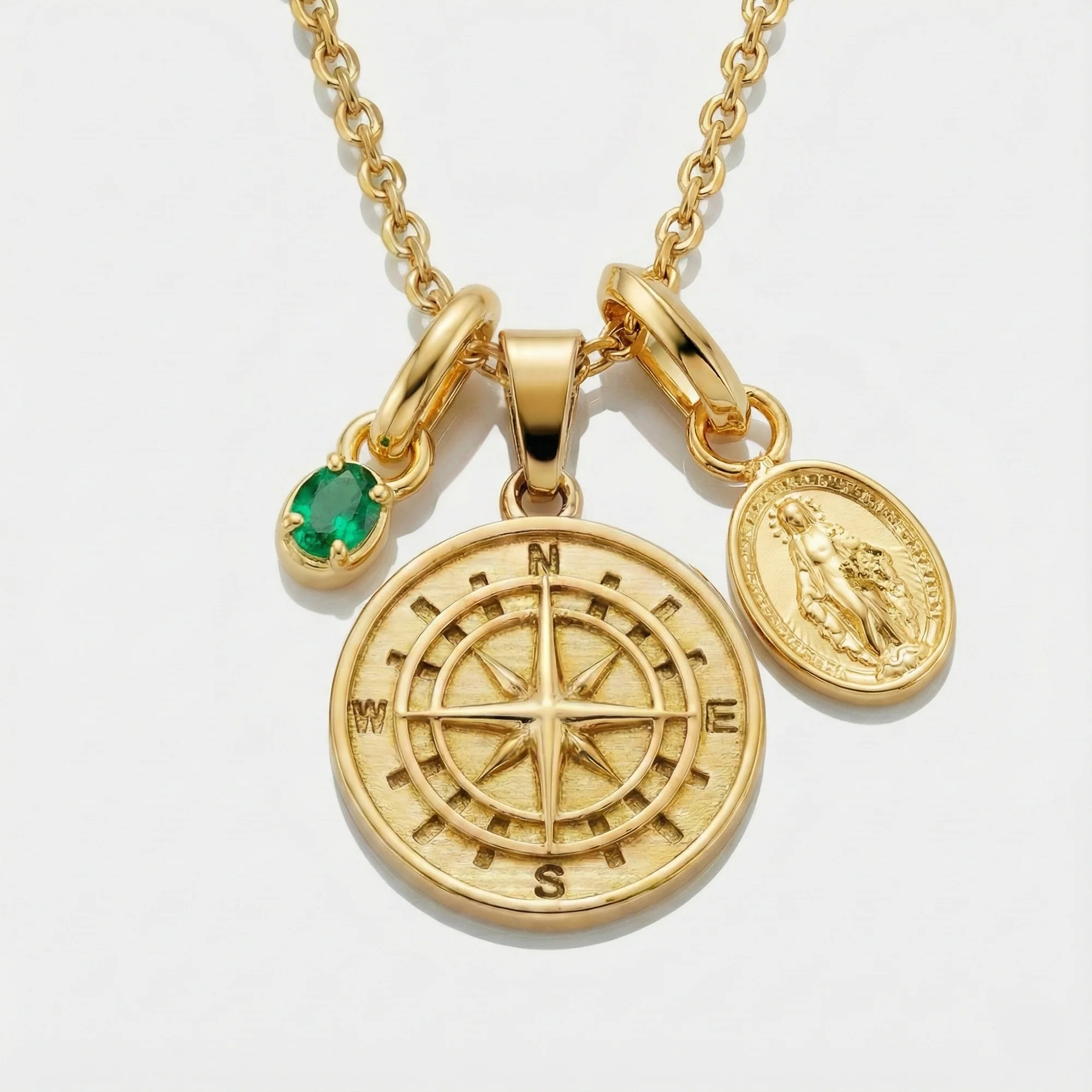 Build Your Own Pendant (Gold) | Emerald Stone - Image 19