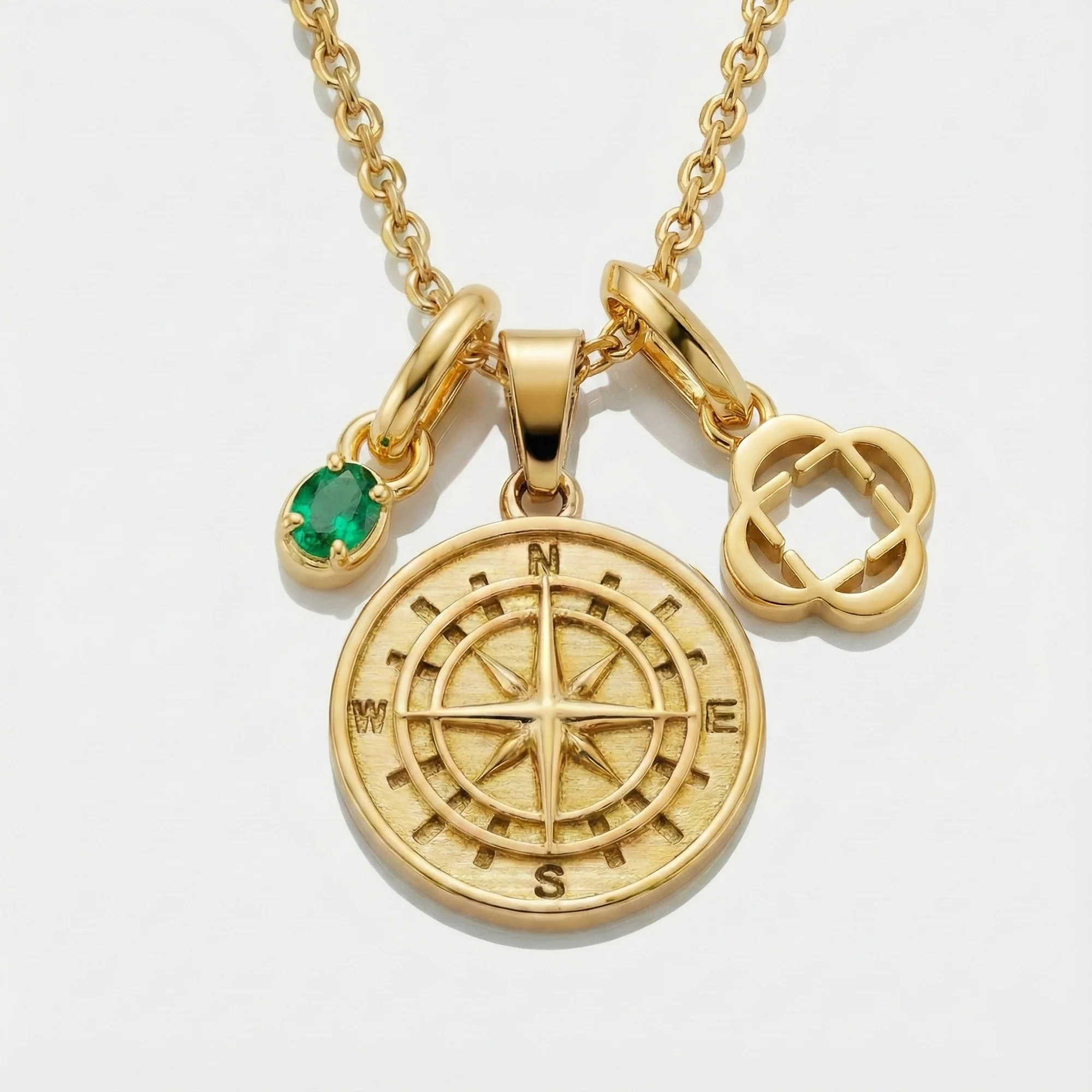 Build Your Own Pendant (Gold) | Emerald Stone - Image 21