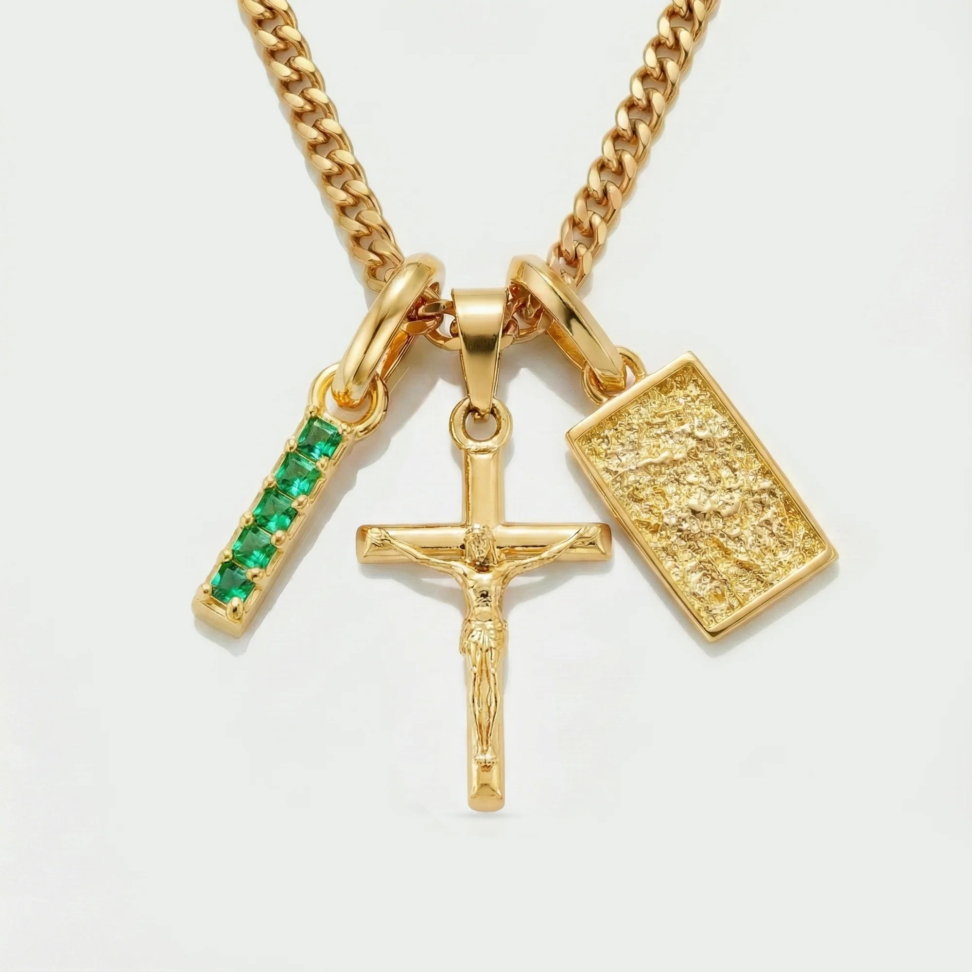 Build Your Own Pendant (Gold) | Emerald Stone - Image 24