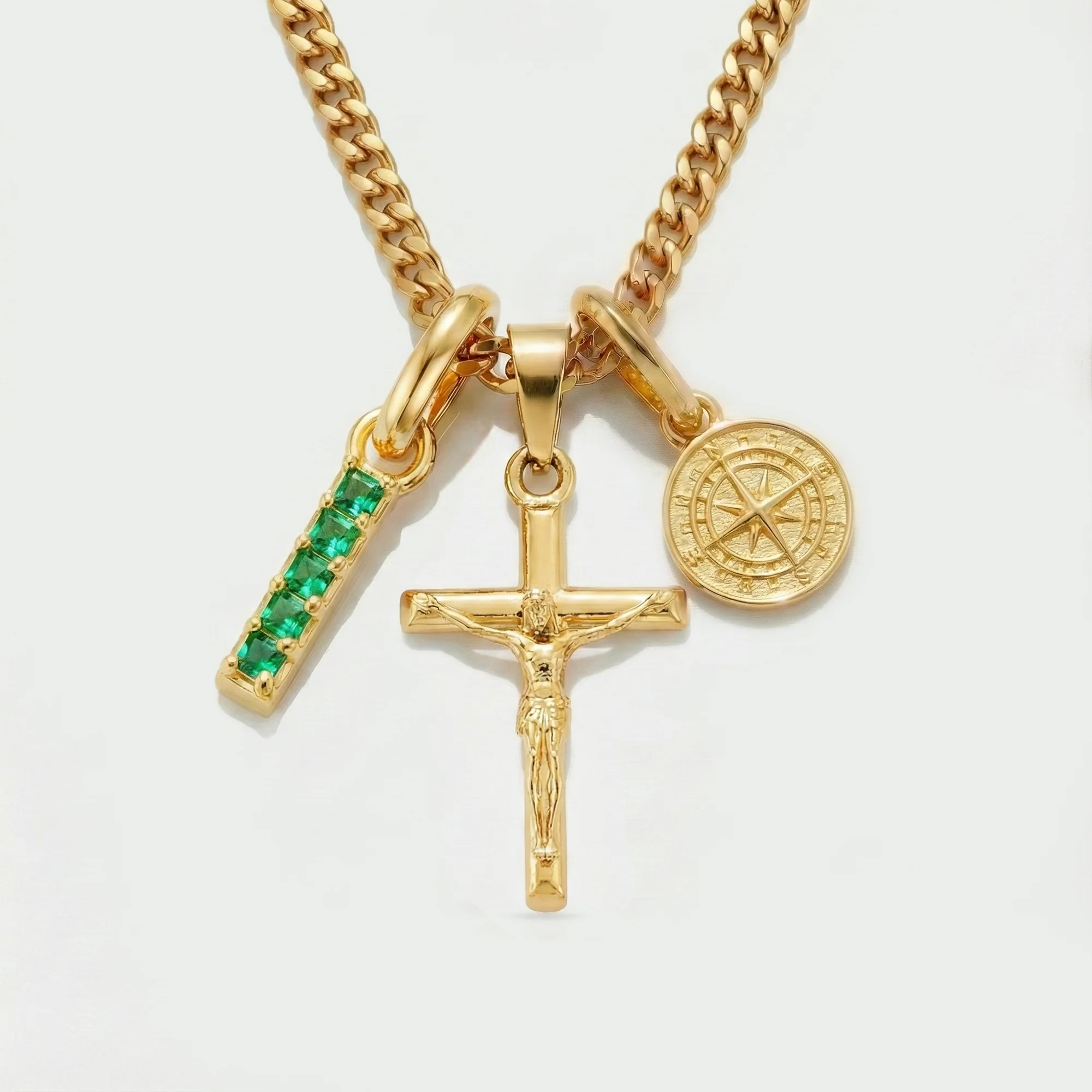 Build Your Own Pendant (Gold) | Emerald Stone - Image 26
