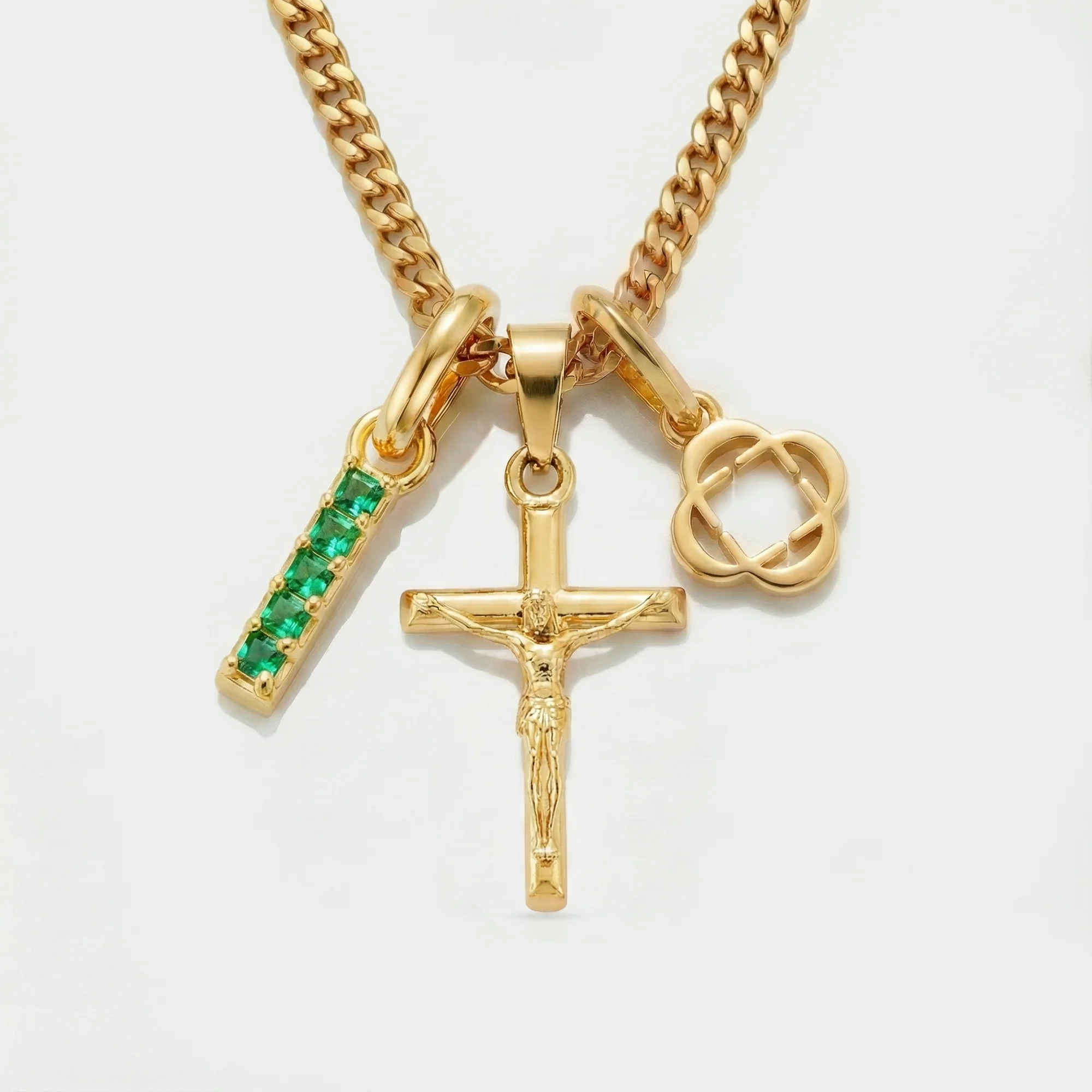 Build Your Own Pendant (Gold) | Emerald Stone - Image 27