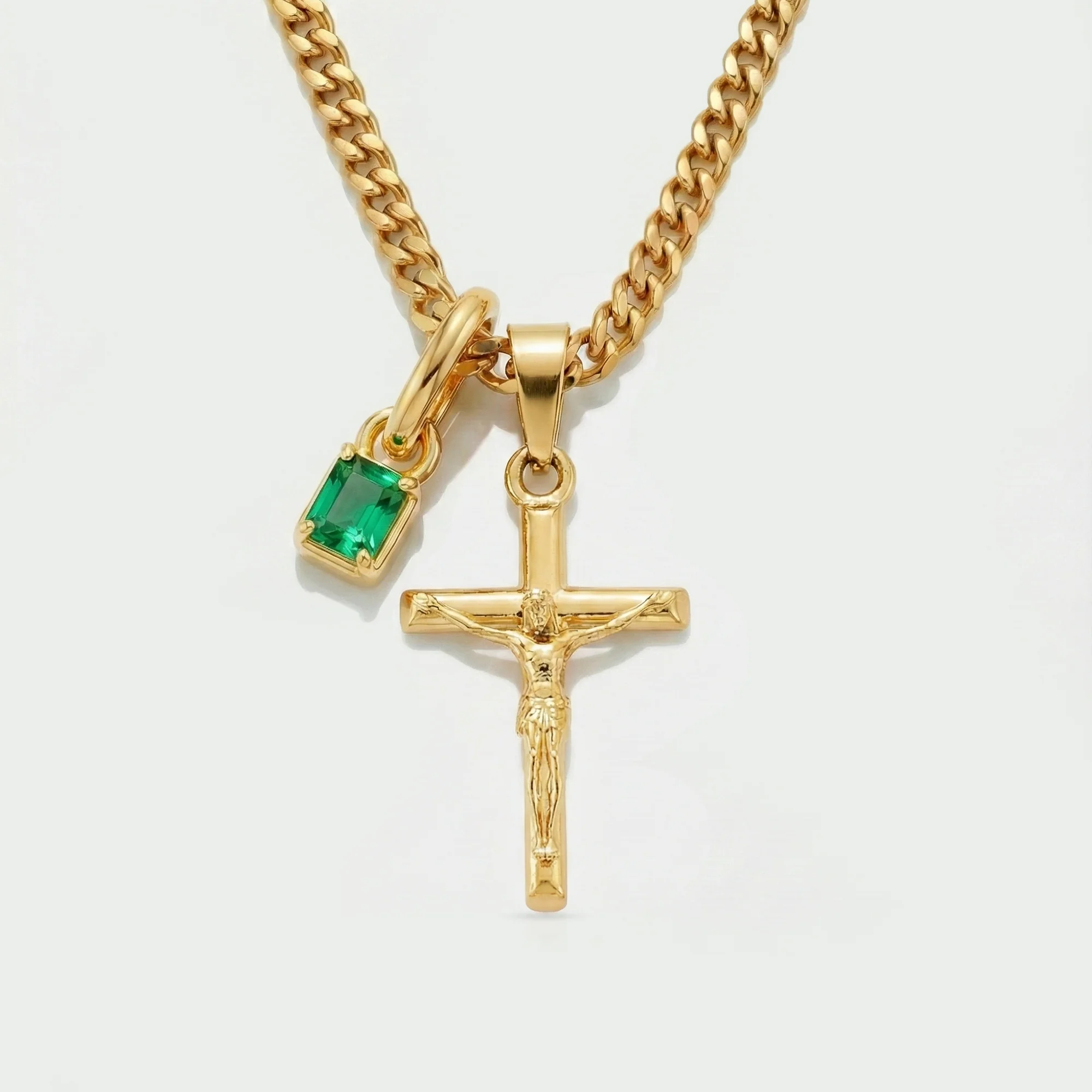 Build Your Own Pendant (Gold) | Emerald Stone - Image 28