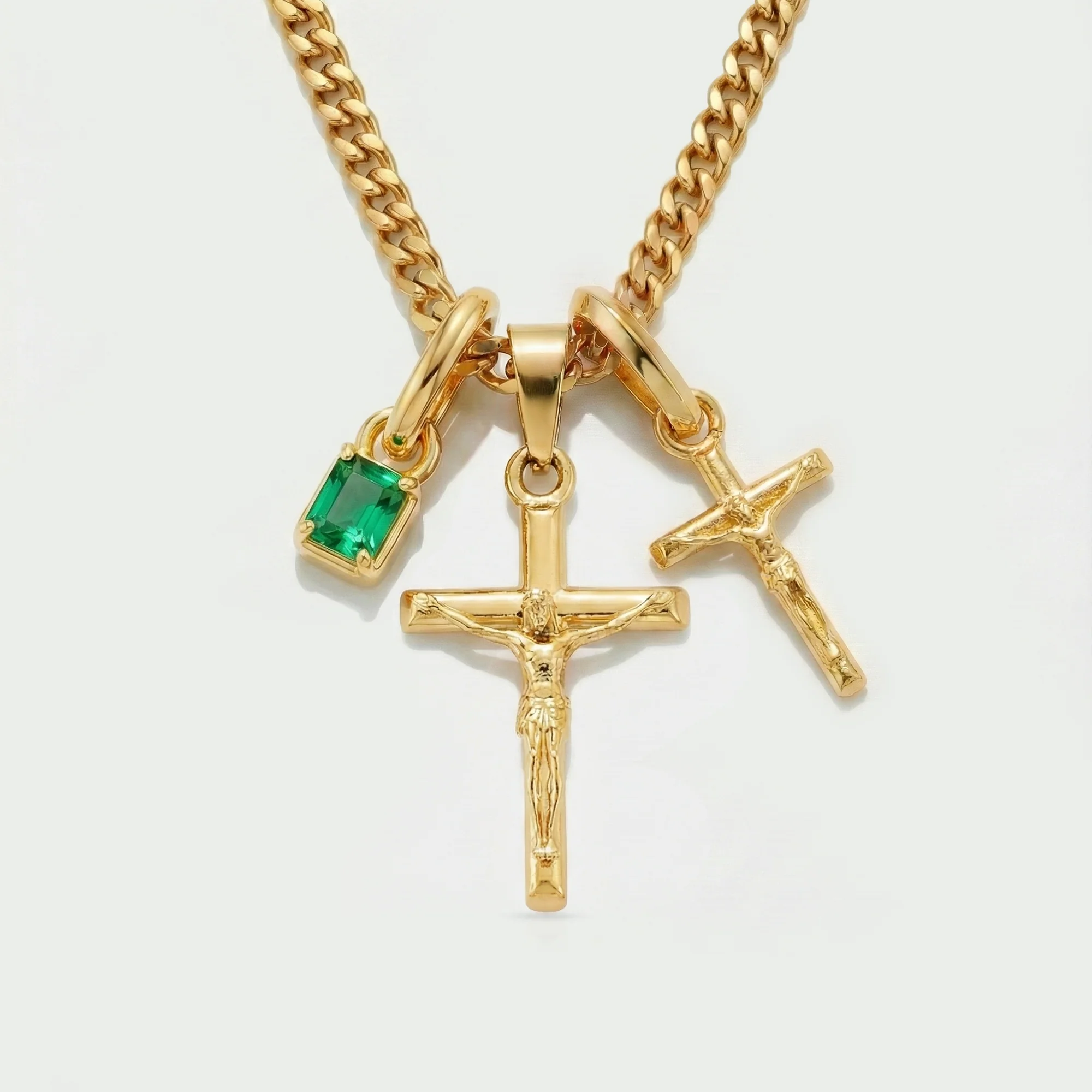 Build Your Own Pendant (Gold) | Emerald Stone - Image 29