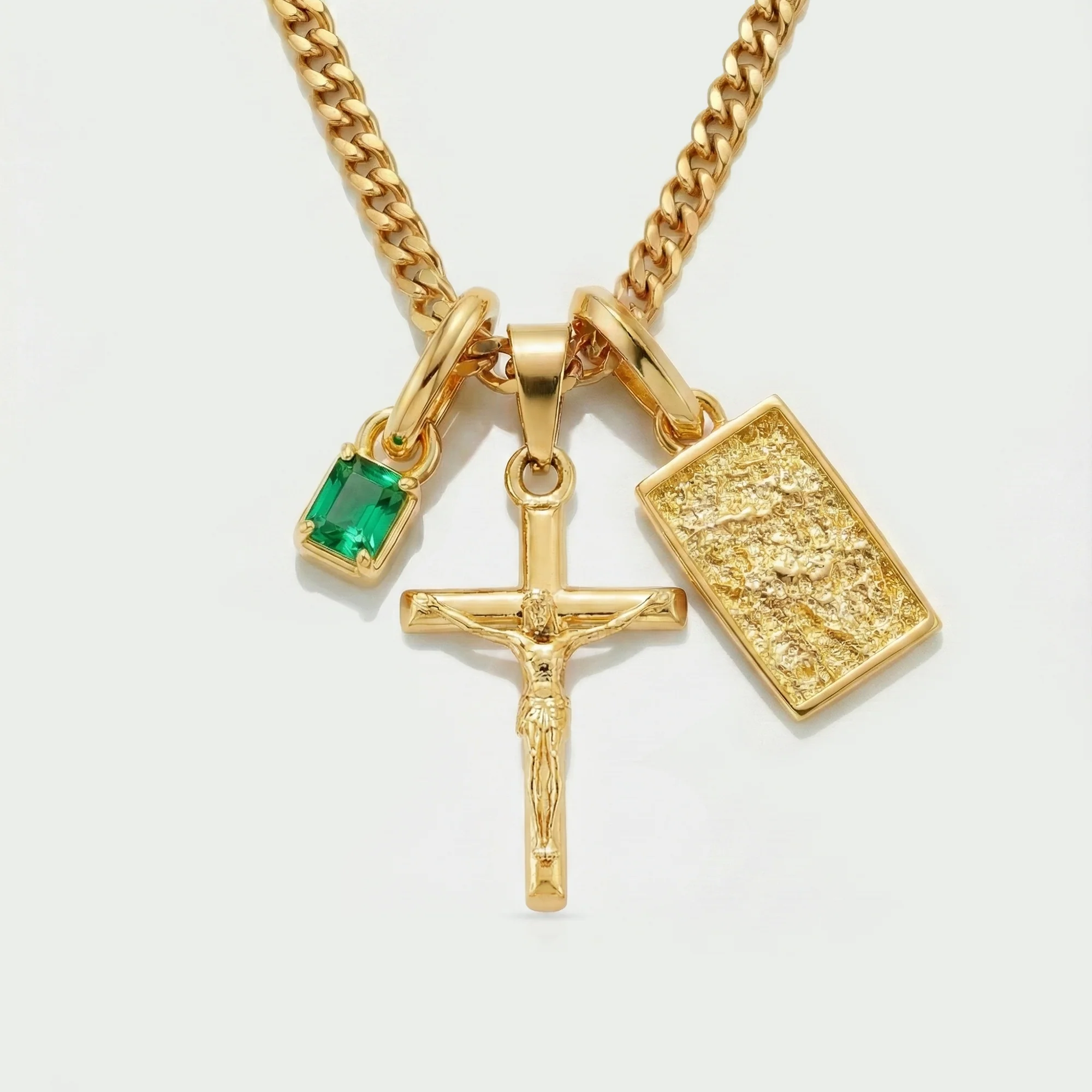 Build Your Own Pendant (Gold) | Emerald Stone - Image 30