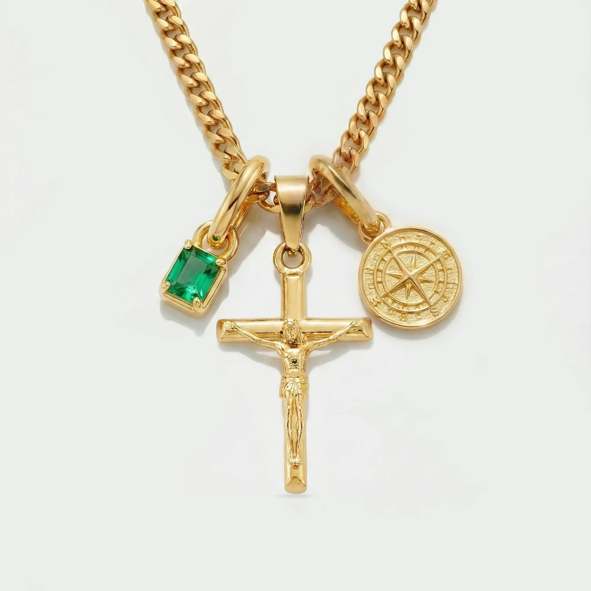 Build Your Own Pendant (Gold) | Emerald Stone - Image 31