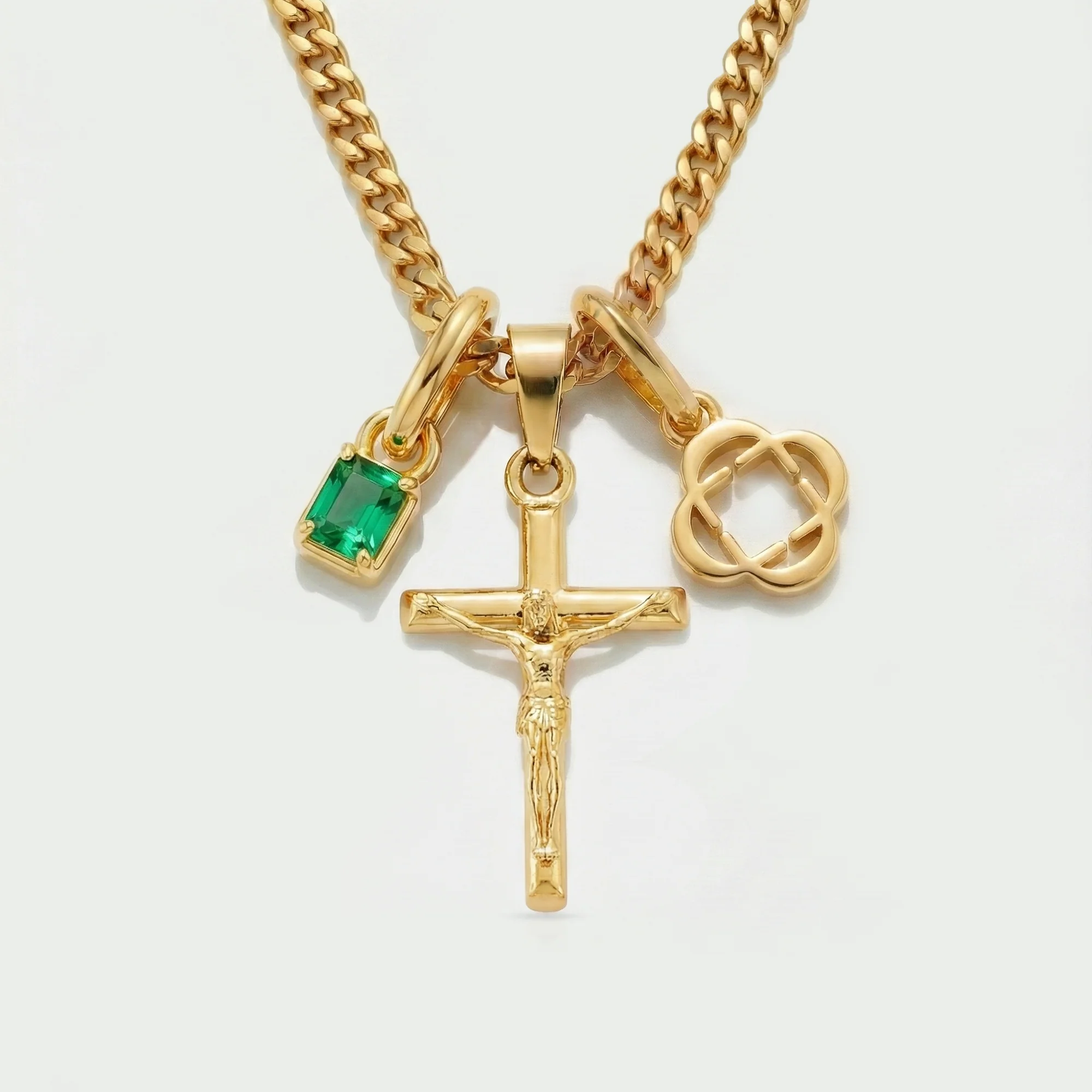 Build Your Own Pendant (Gold) | Emerald Stone - Image 32