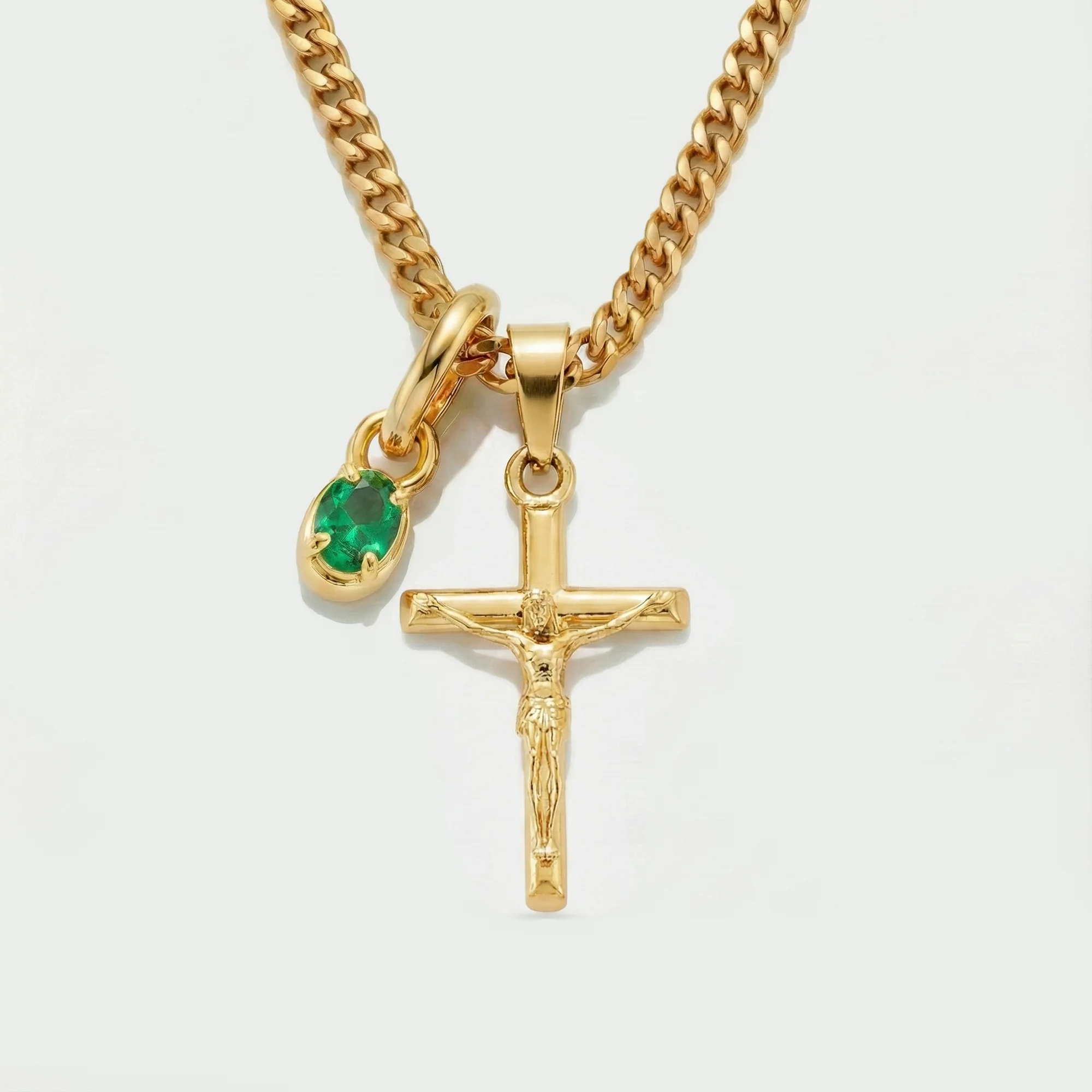 Build Your Own Pendant (Gold) | Emerald Stone - Image 33