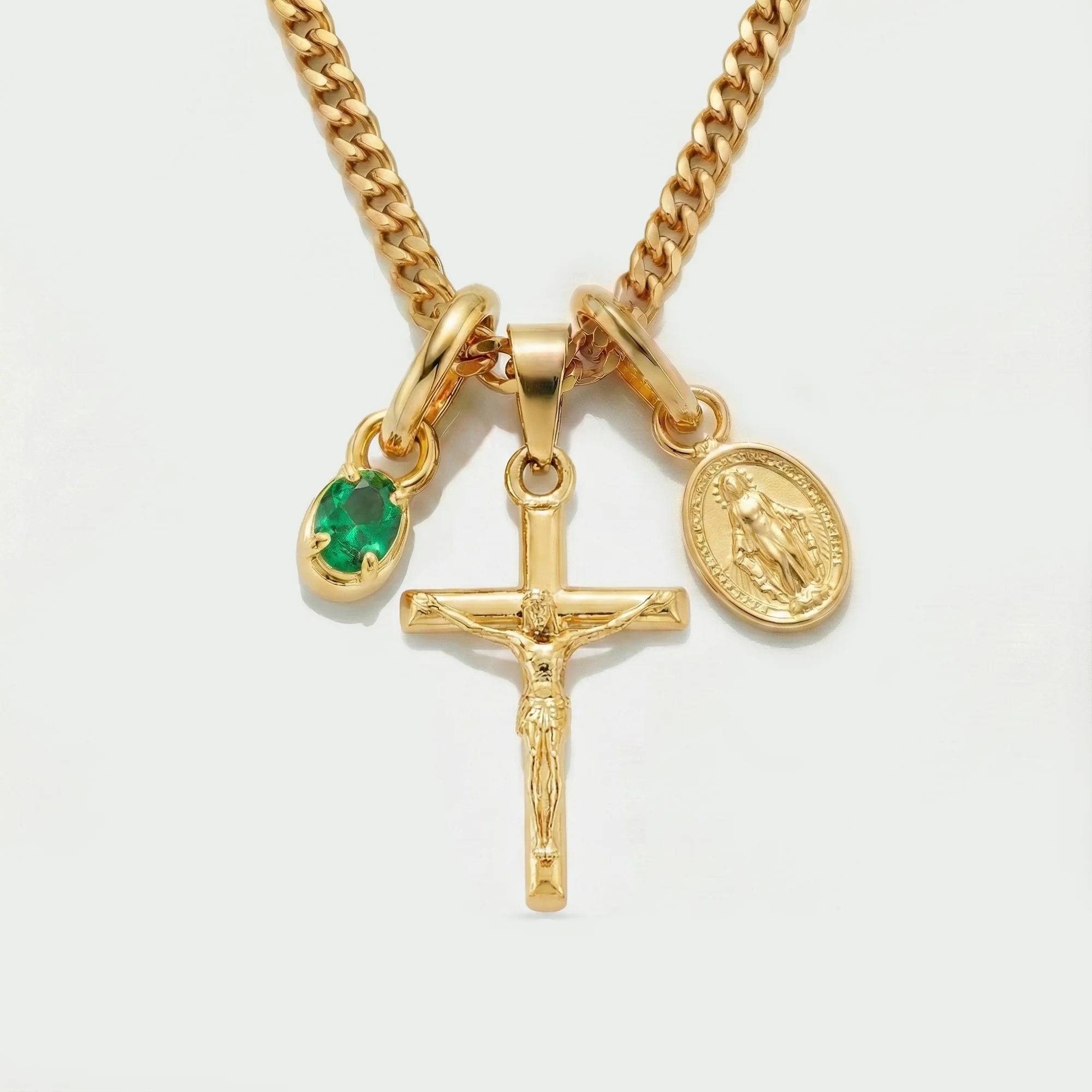 Build Your Own Pendant (Gold) | Emerald Stone - Image 36