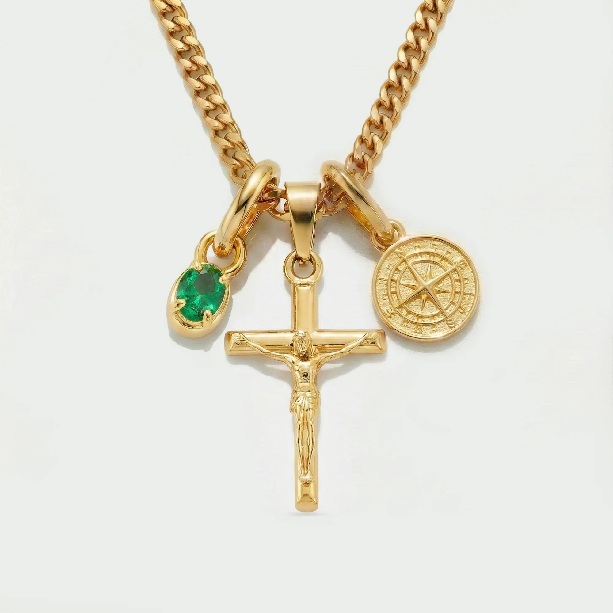 Build Your Own Pendant (Gold) | Emerald Stone - Image 37