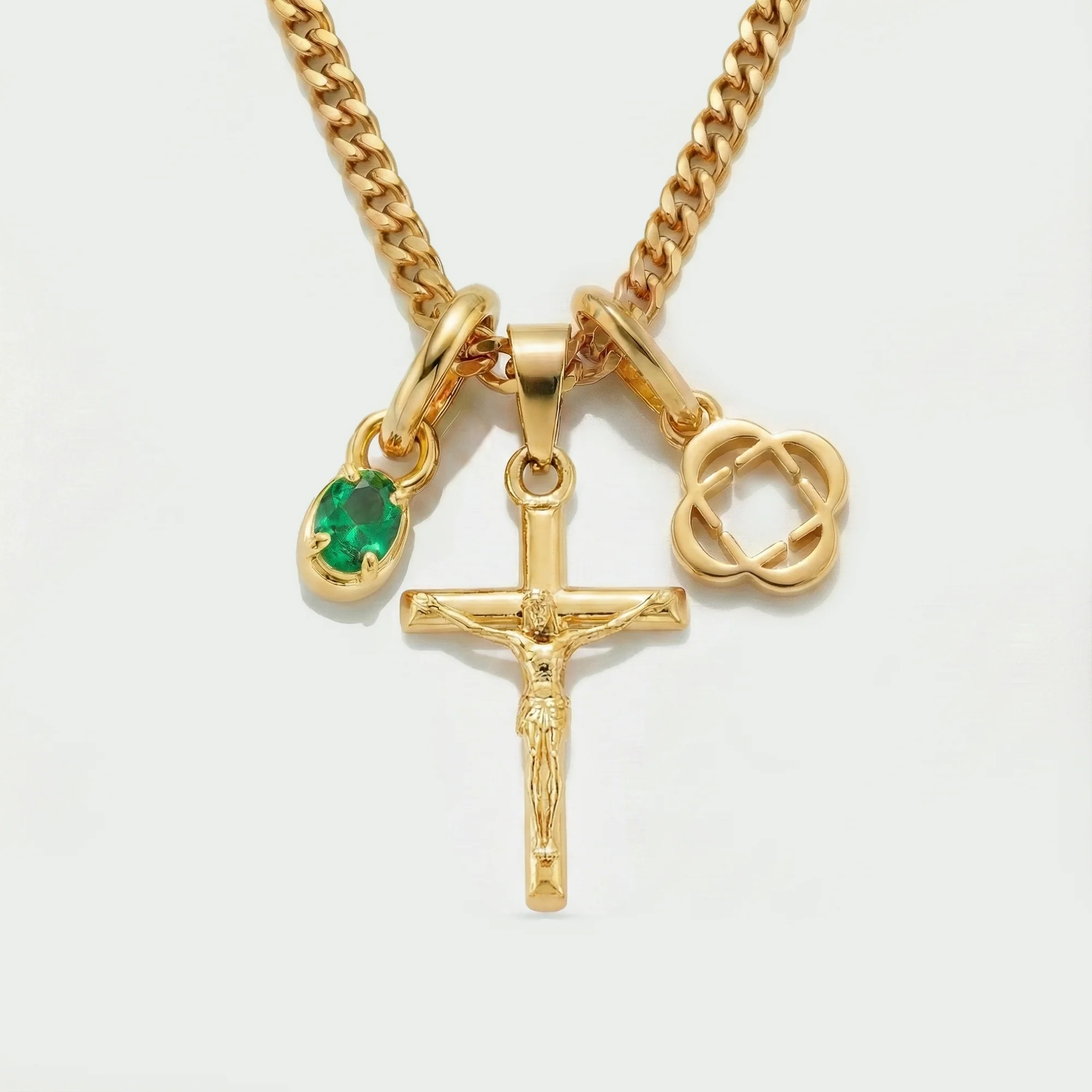 Build Your Own Pendant (Gold) | Emerald Stone - Image 38