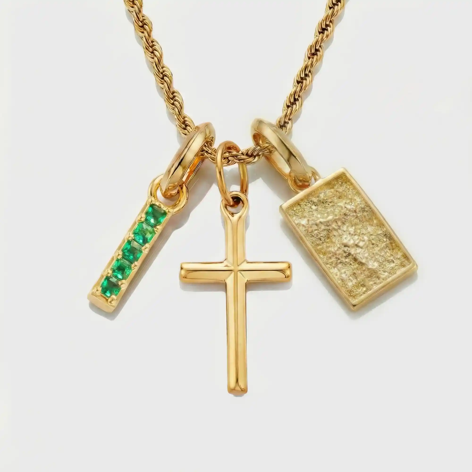 Build Your Own Pendant (Gold) | Emerald Stone - Image 41
