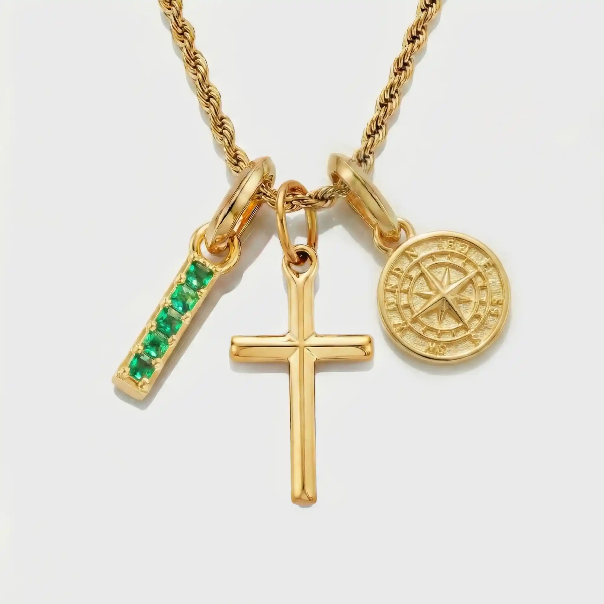Build Your Own Pendant (Gold) | Emerald Stone - Image 43