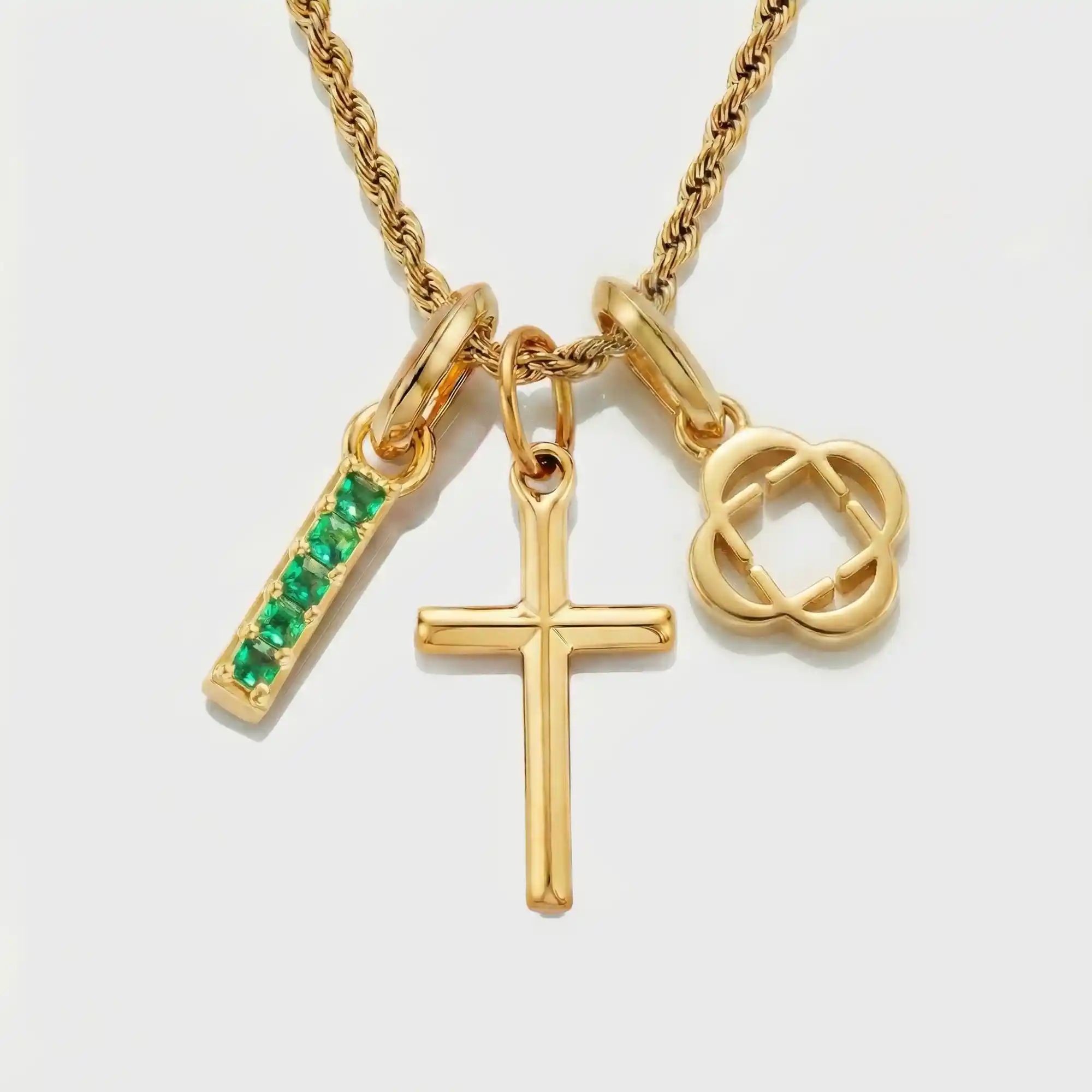 Build Your Own Pendant (Gold) | Emerald Stone - Image 44