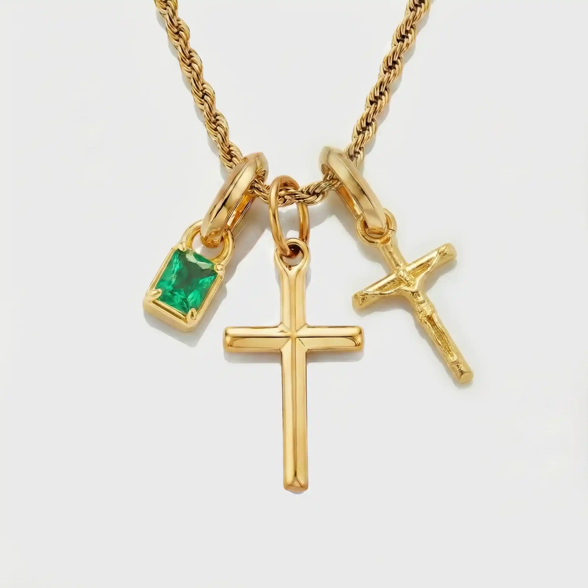 Build Your Own Pendant (Gold) | Emerald Stone - Image 46