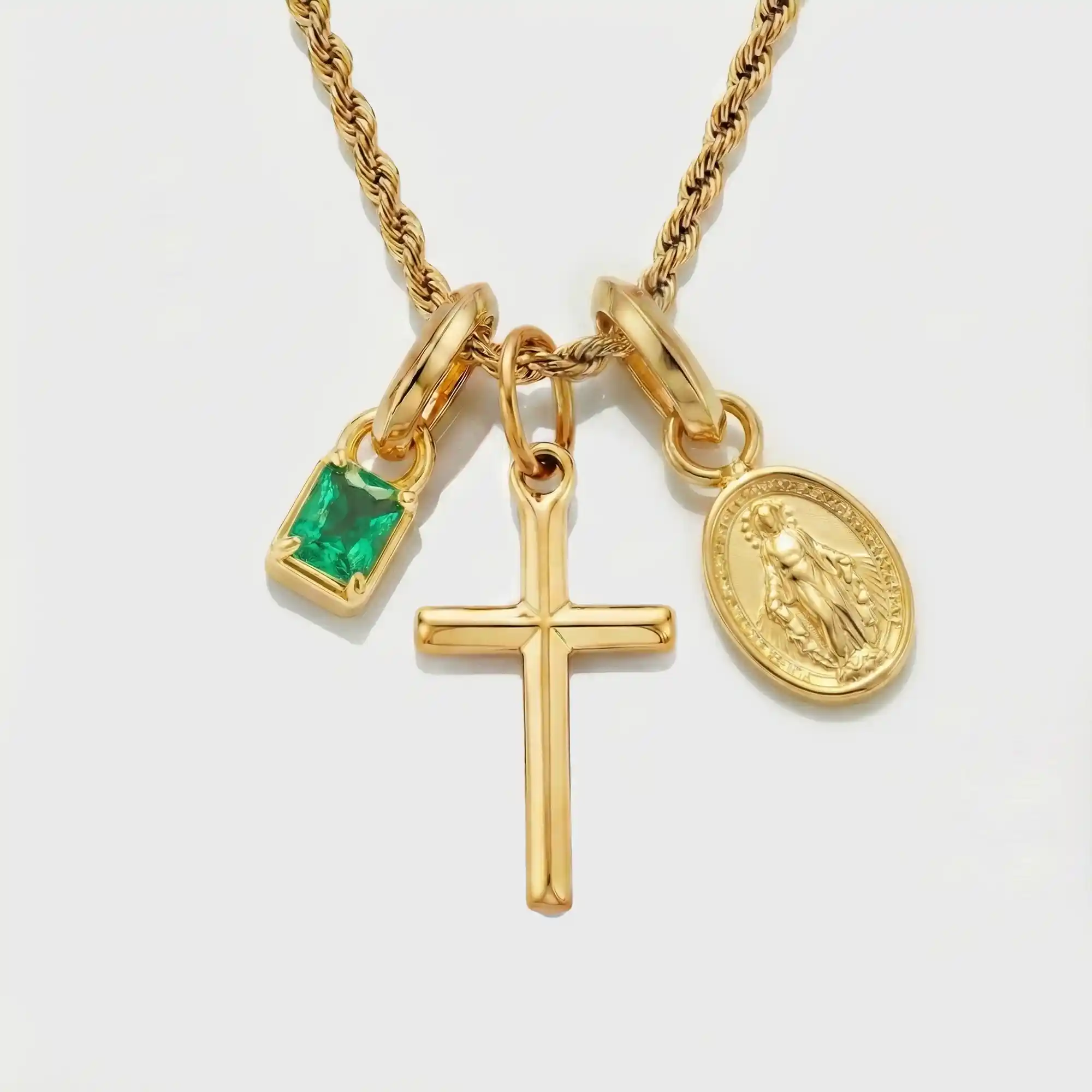 Build Your Own Pendant (Gold) | Emerald Stone - Image 48