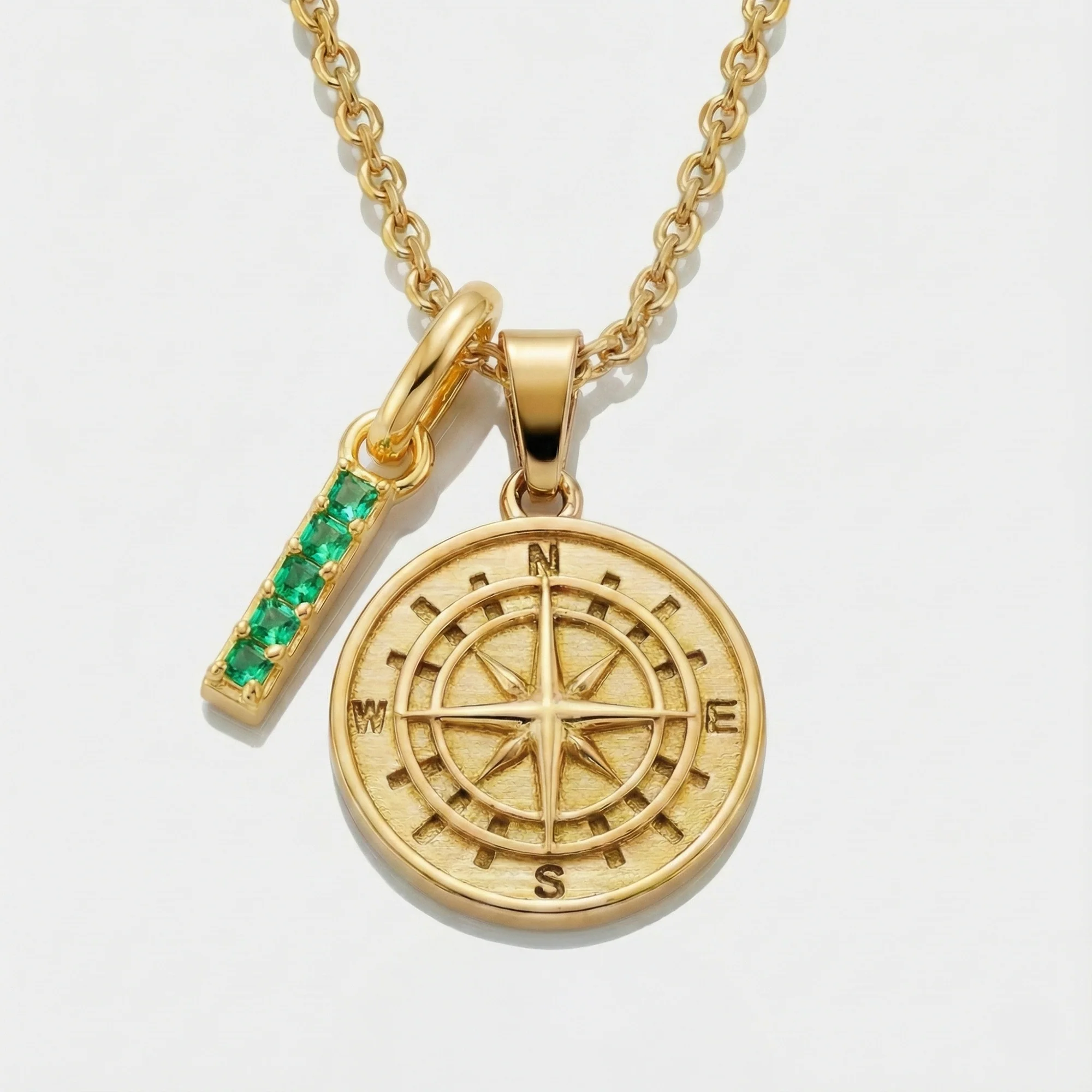 Build Your Own Pendant (Gold) | Emerald Stone - Image 5
