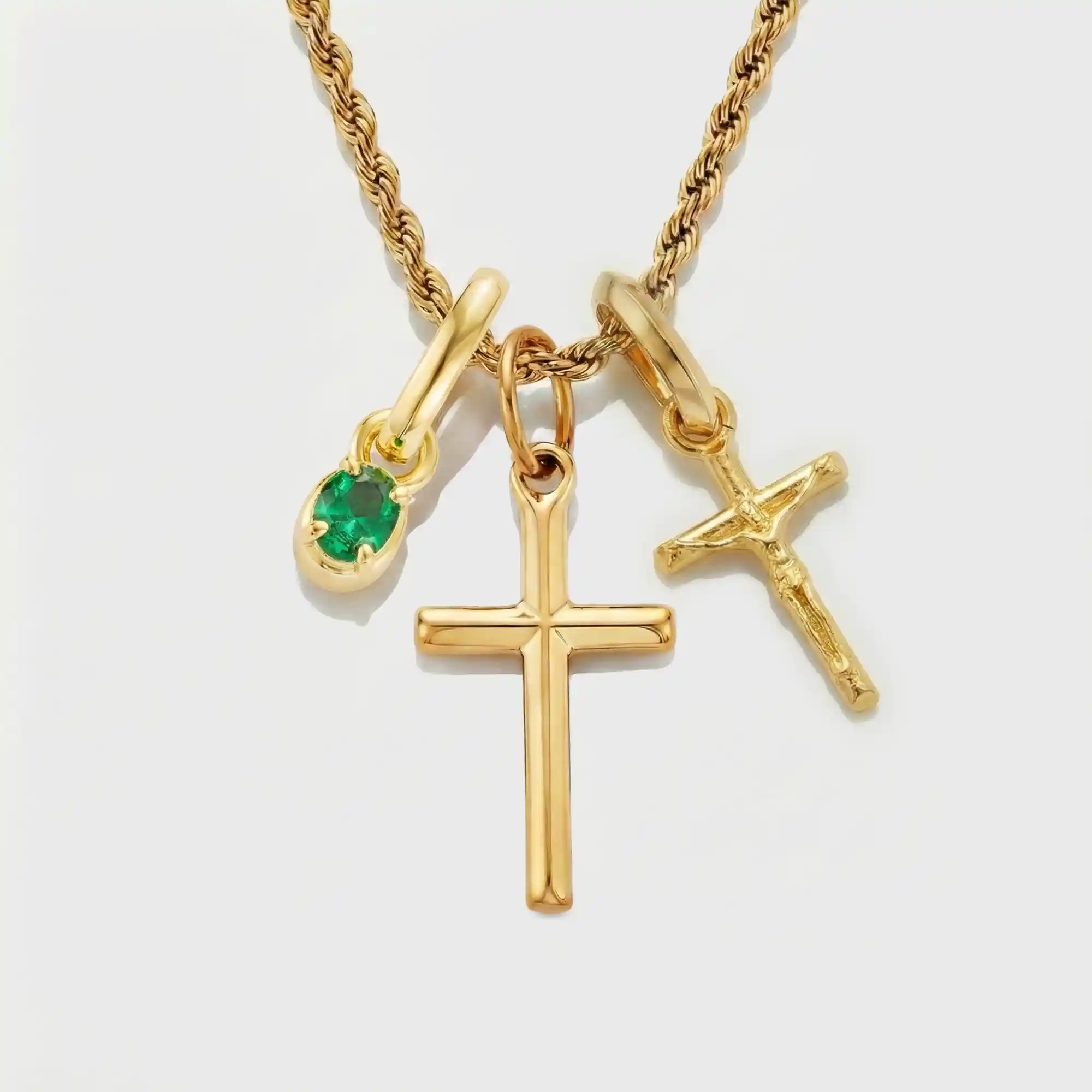 Build Your Own Pendant (Gold) | Emerald Stone - Image 52