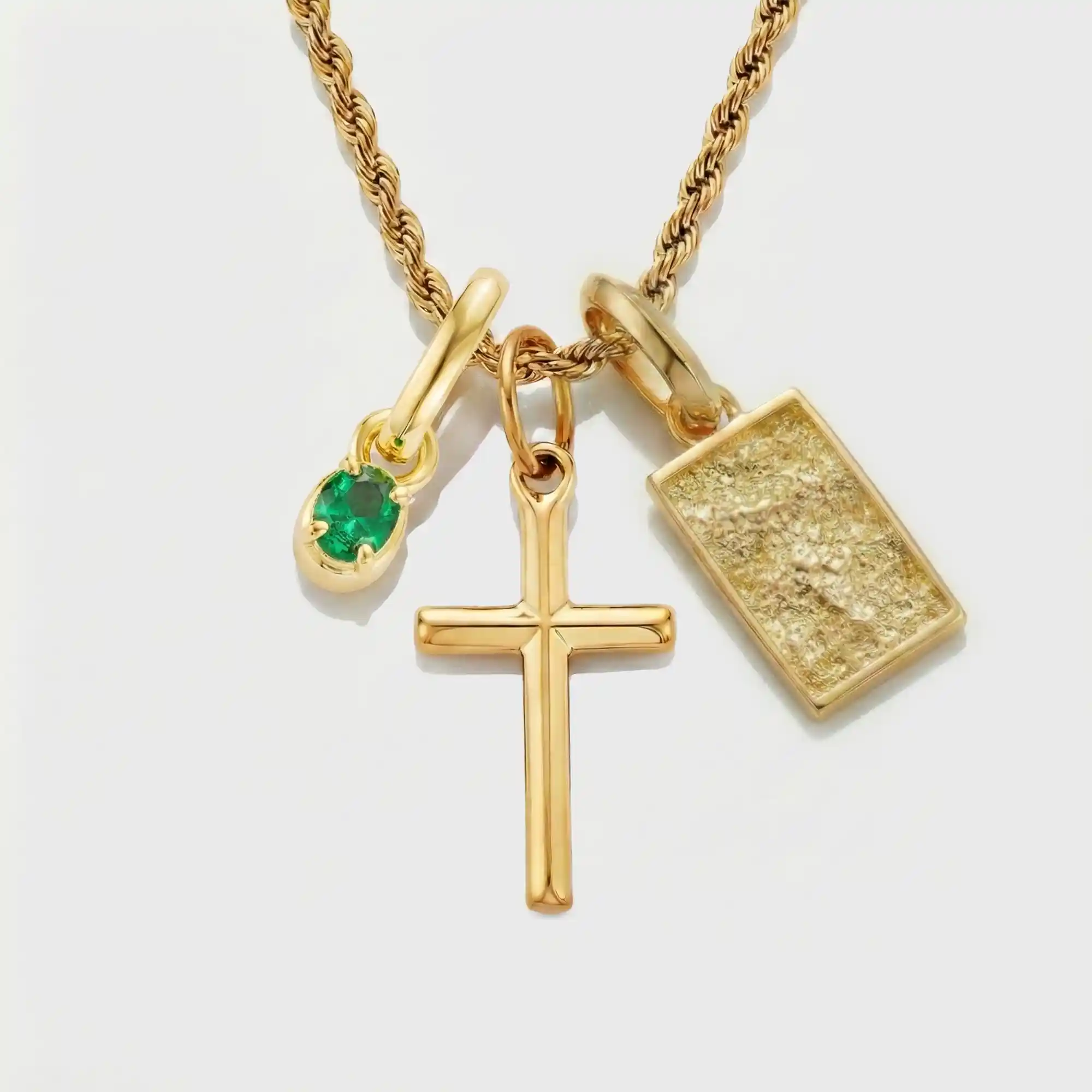 Build Your Own Pendant (Gold) | Emerald Stone - Image 53