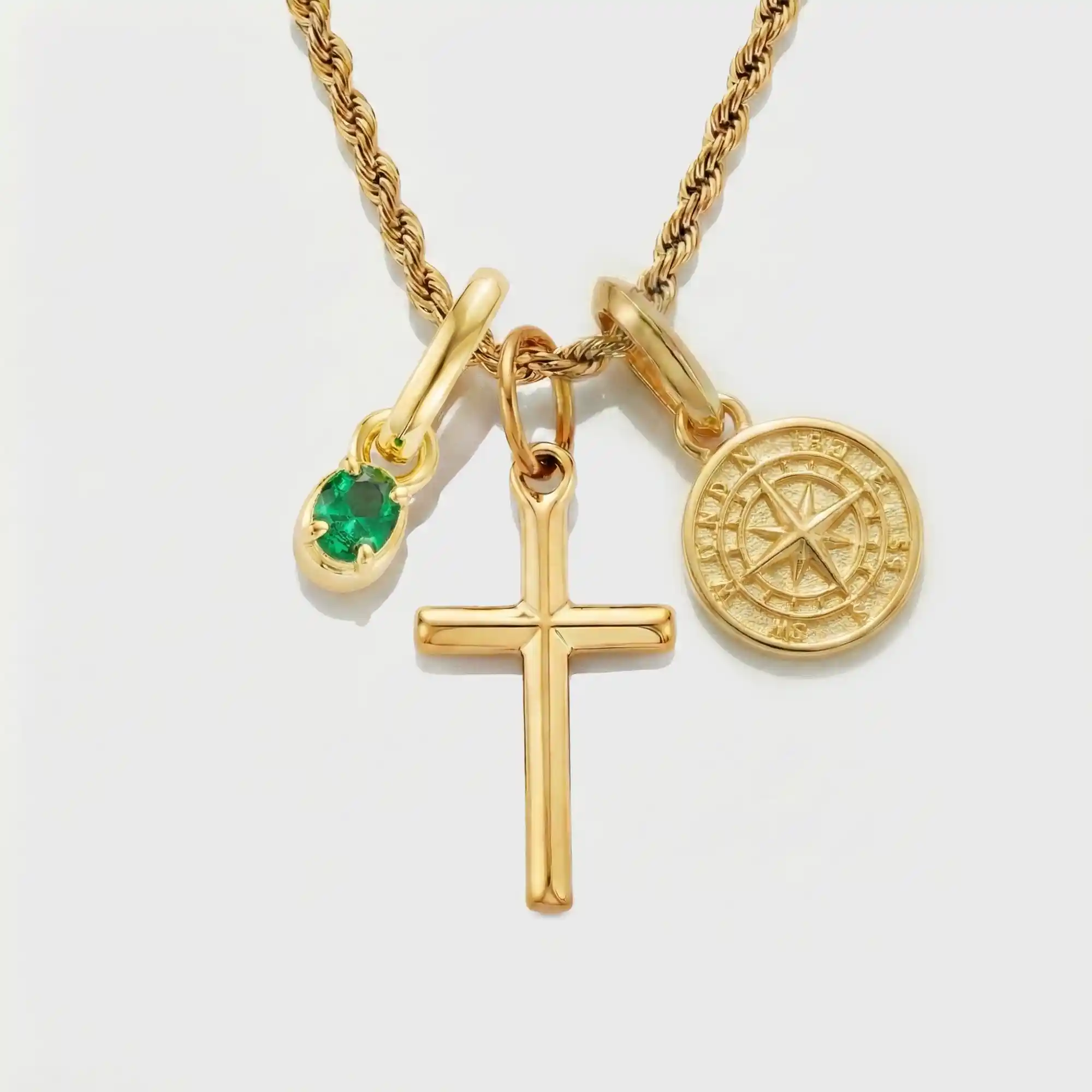 Build Your Own Pendant (Gold) | Emerald Stone - Image 55