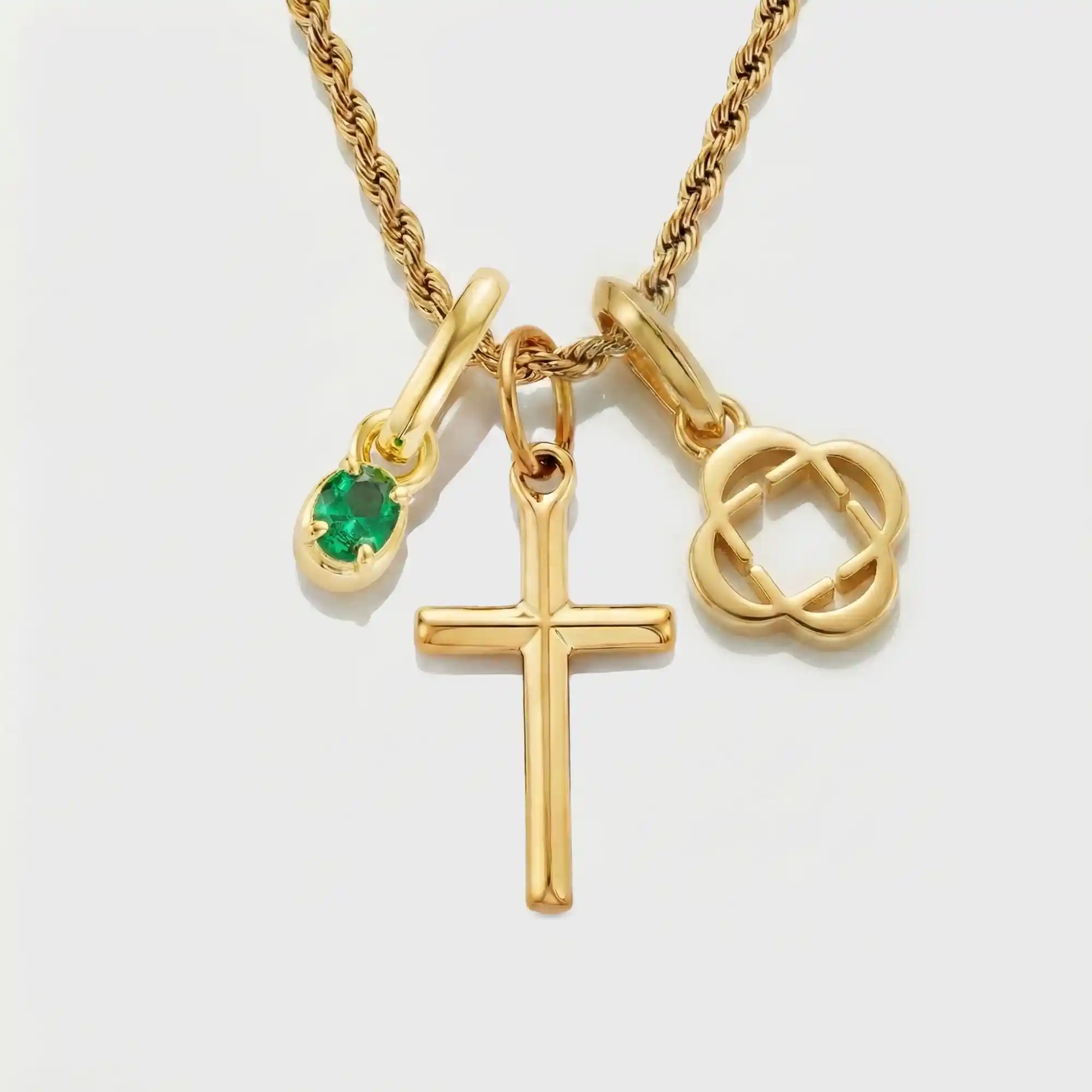 Build Your Own Pendant (Gold) | Emerald Stone - Image 56