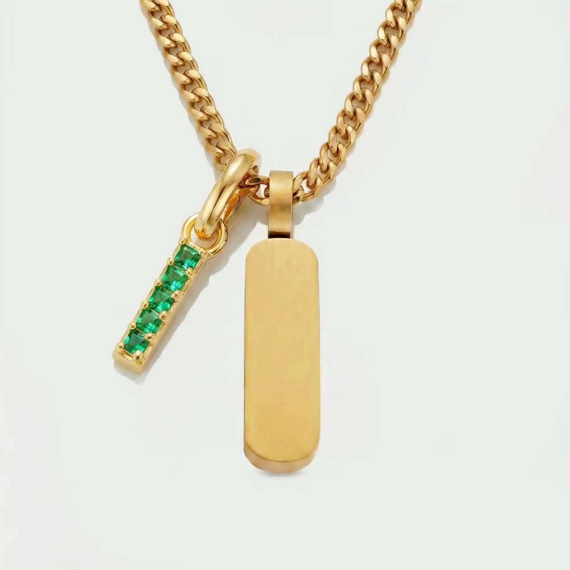 Build Your Own Pendant (Gold) | Emerald Stone - Image 57