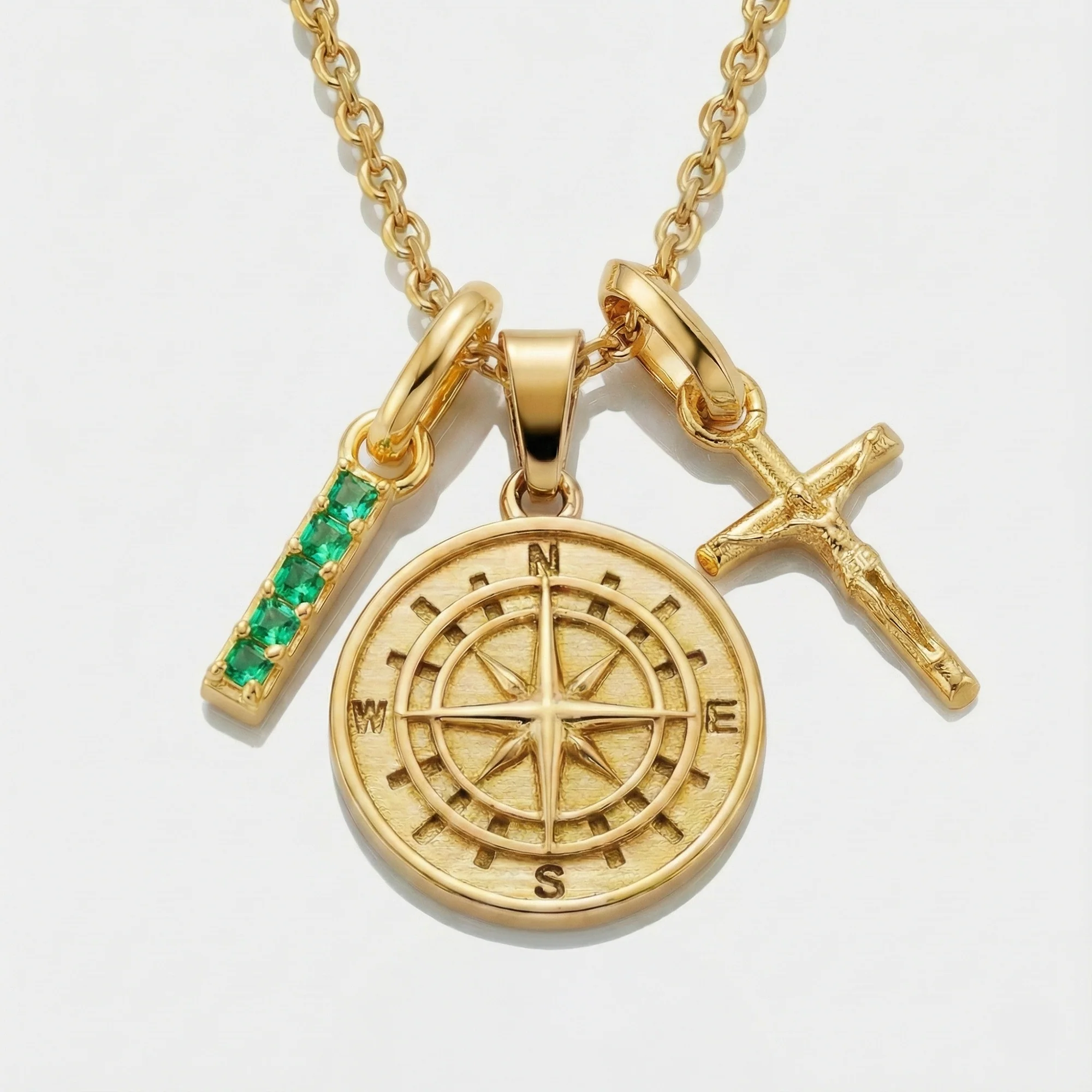 Build Your Own Pendant (Gold) | Emerald Stone - Image 6
