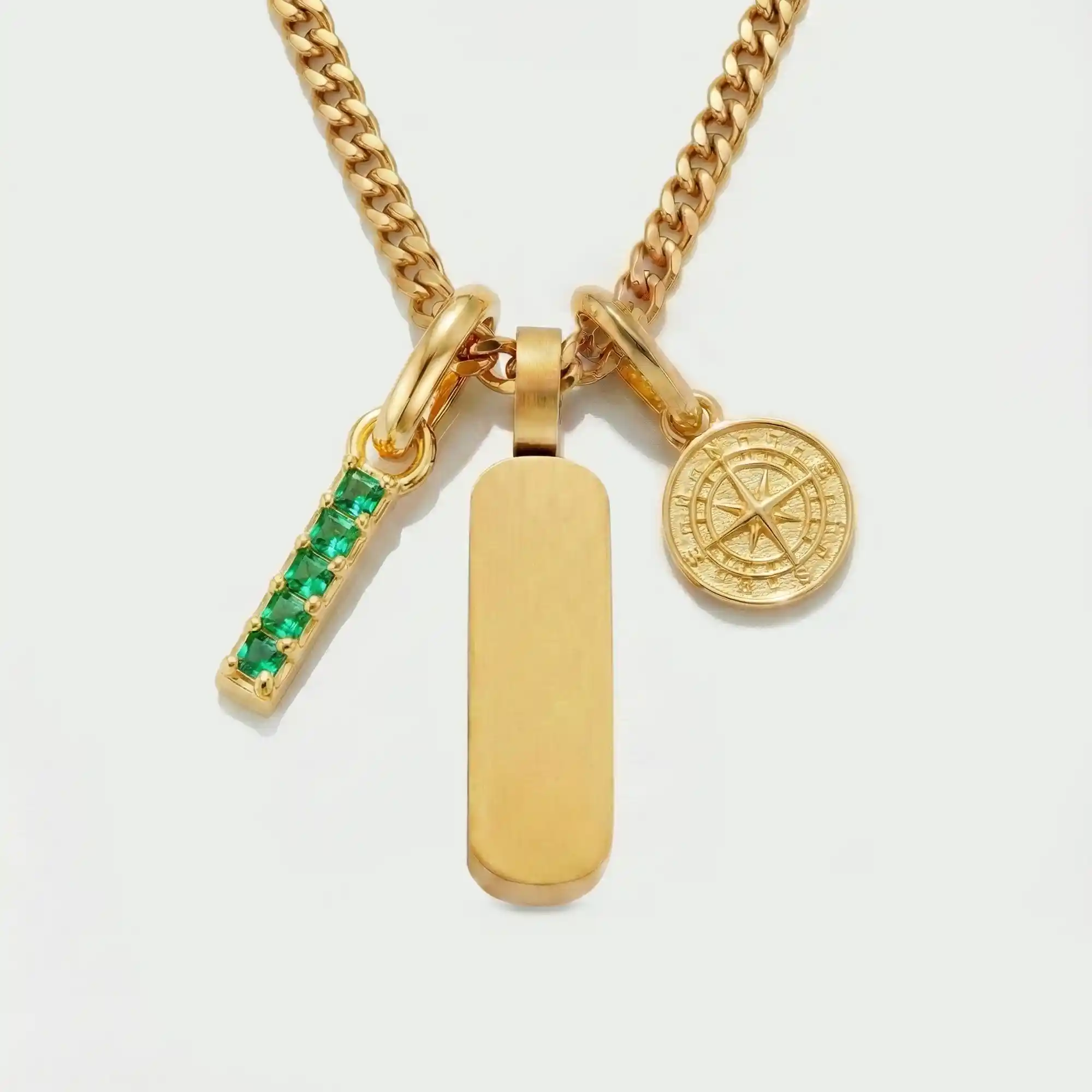 Build Your Own Pendant (Gold) | Emerald Stone - Image 61
