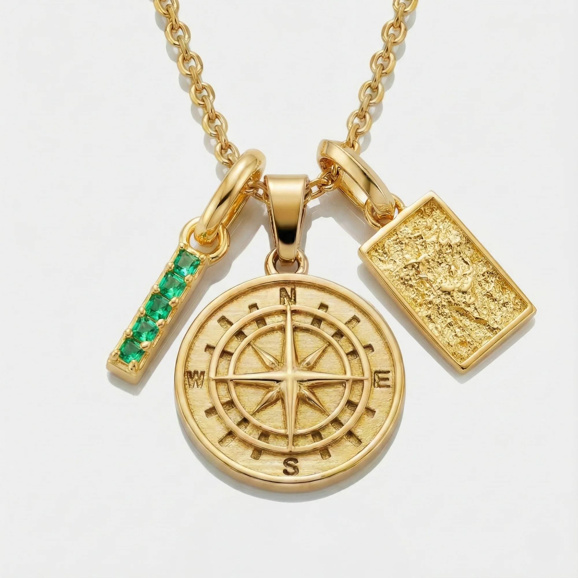 Build Your Own Pendant (Gold) | Emerald Stone - Image 7
