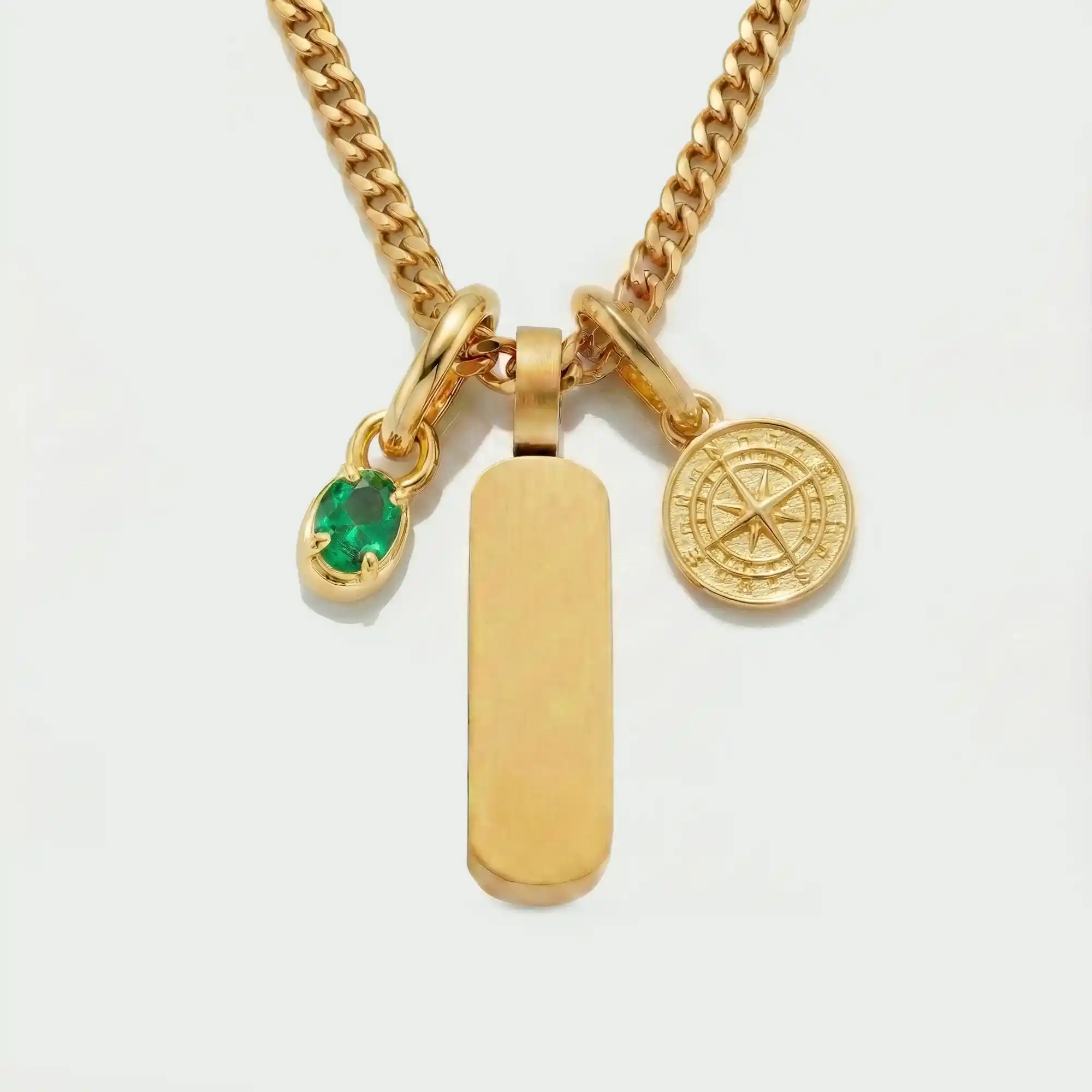Build Your Own Pendant (Gold) | Emerald Stone - Image 73