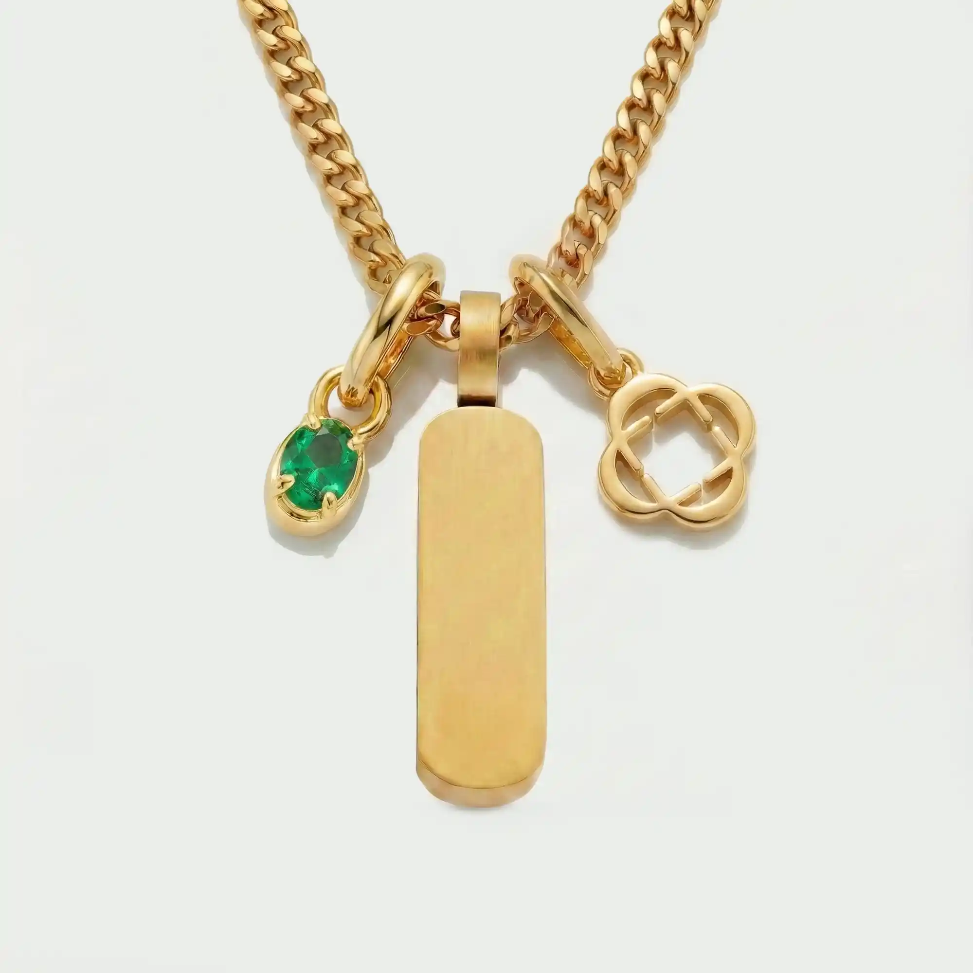 Build Your Own Pendant (Gold) | Emerald Stone - Image 74