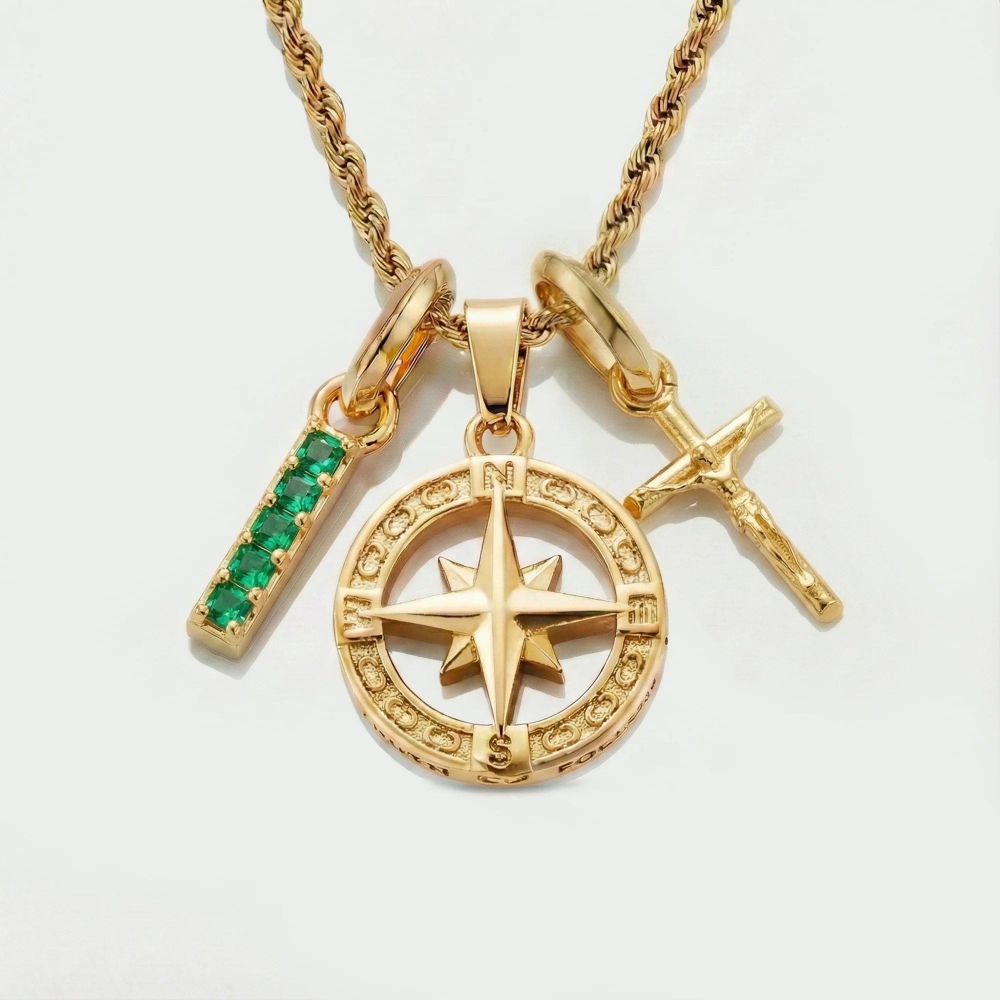 Build Your Own Pendant (Gold) | Emerald Stone - Image 76