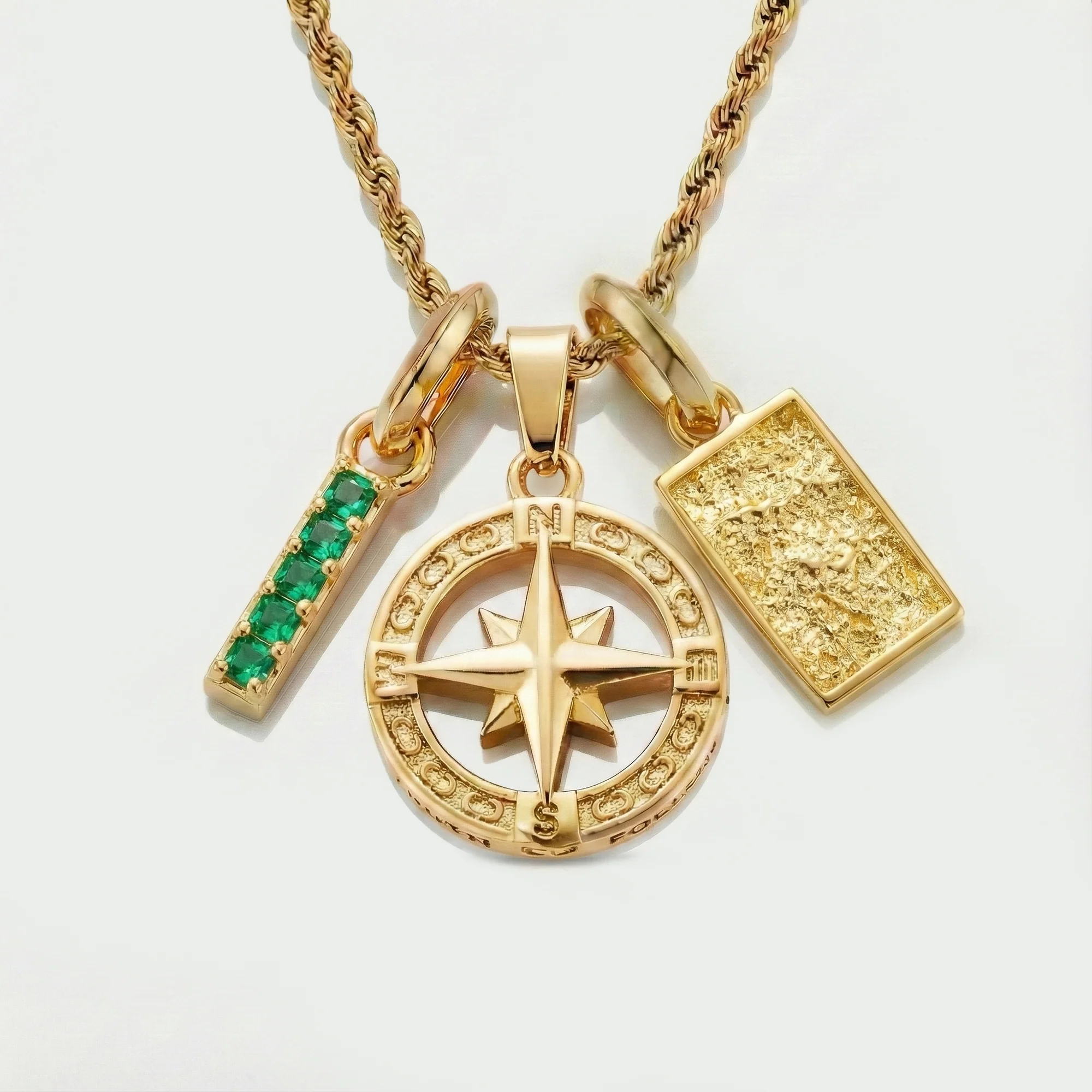 Build Your Own Pendant (Gold) | Emerald Stone - Image 77