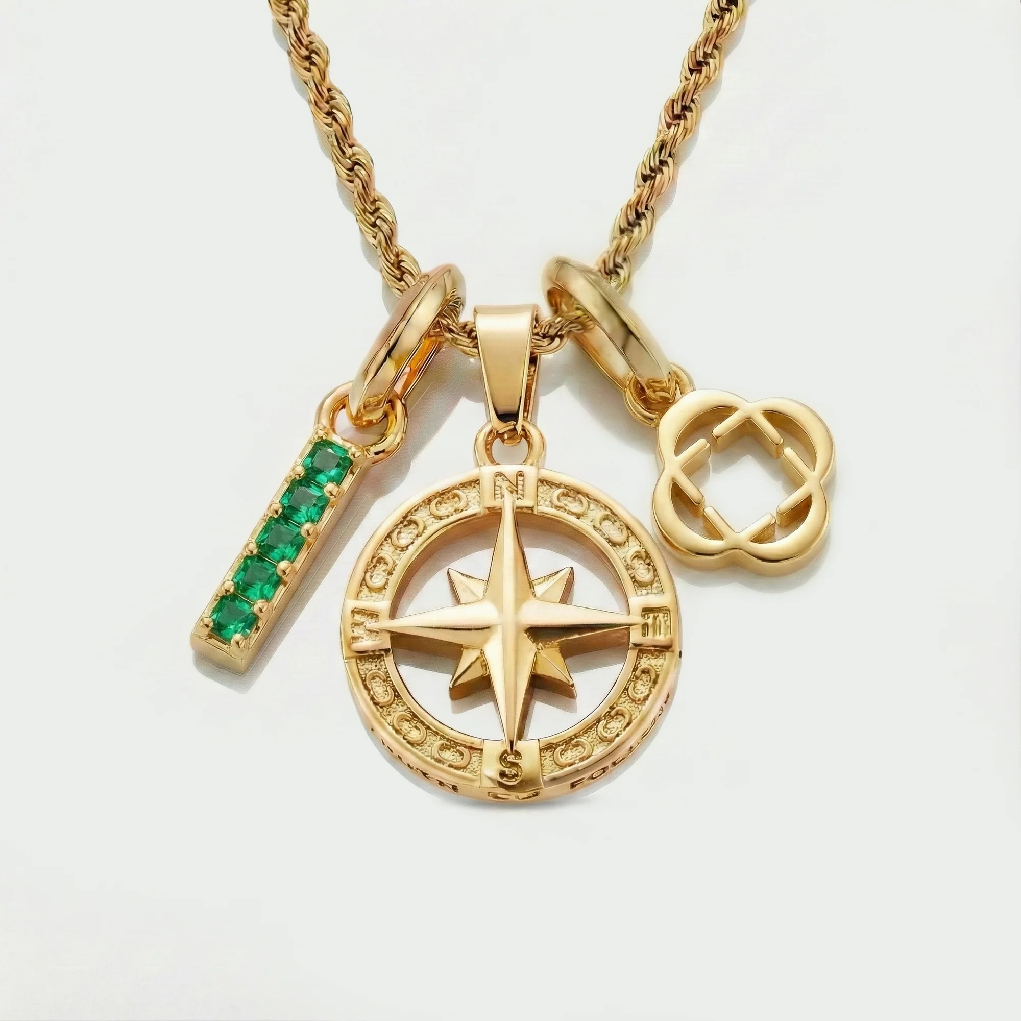 Build Your Own Pendant (Gold) | Emerald Stone - Image 79
