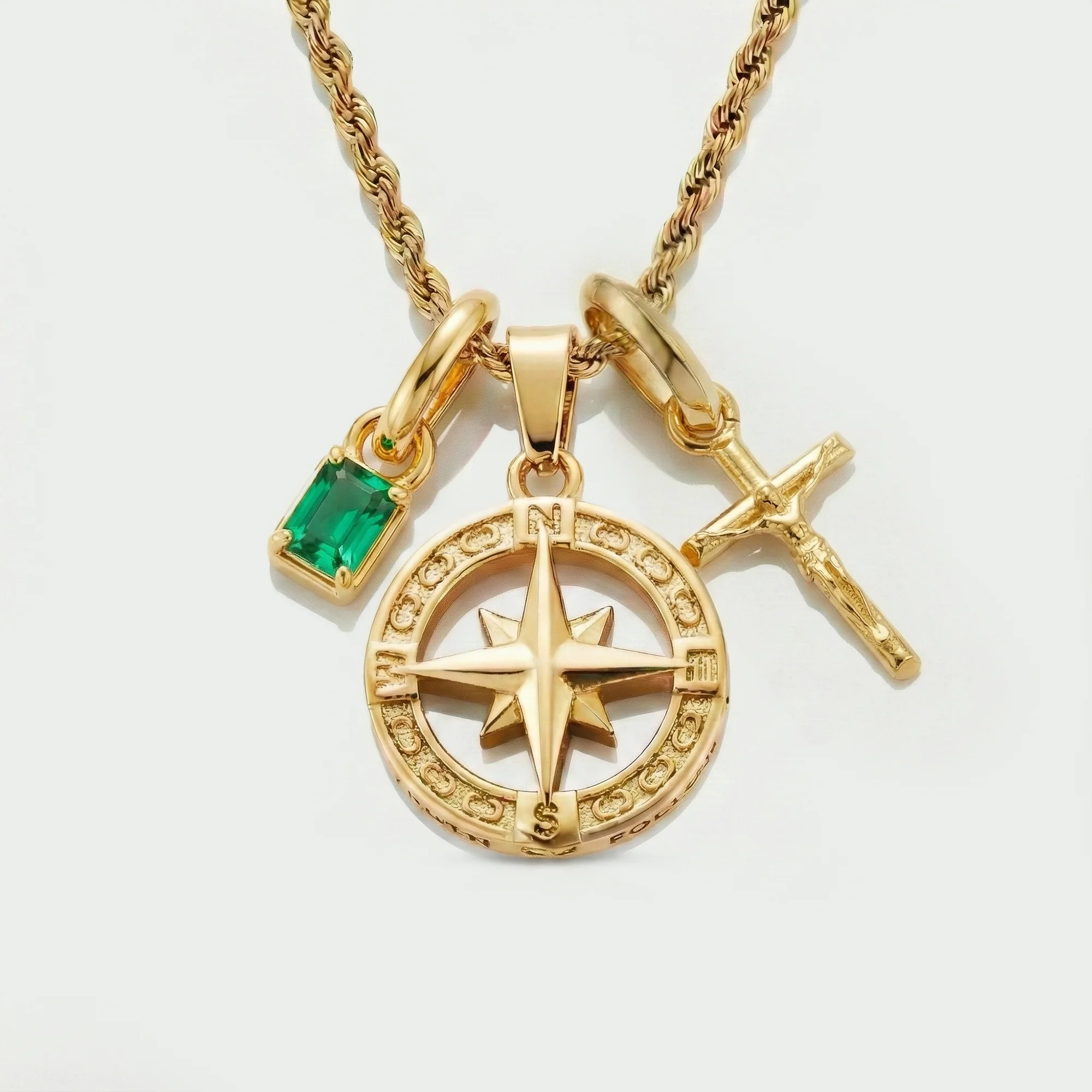 Build Your Own Pendant (Gold) | Emerald Stone - Image 81