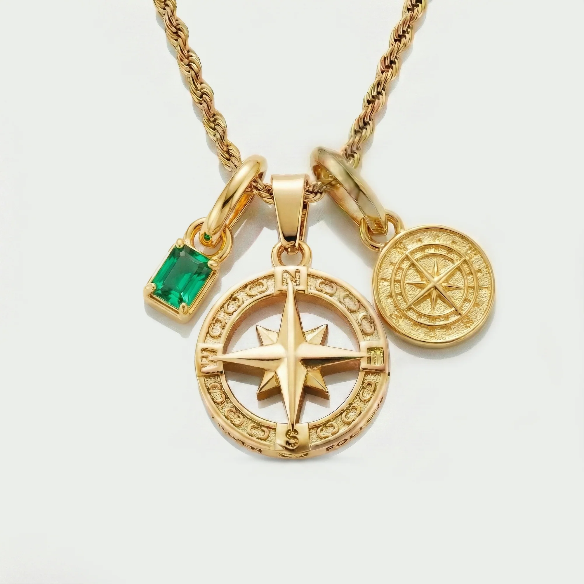 Build Your Own Pendant (Gold) | Emerald Stone - Image 84