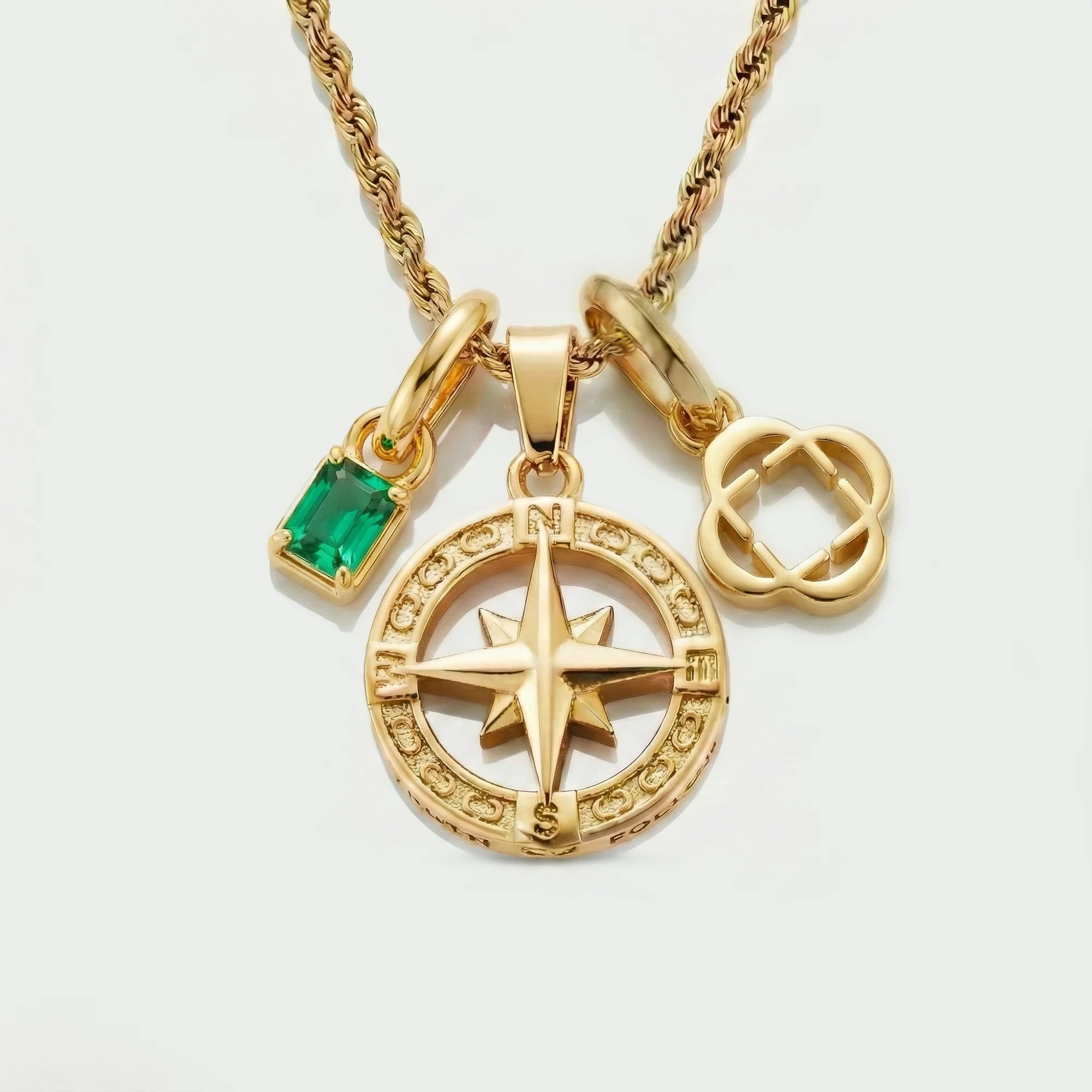 Build Your Own Pendant (Gold) | Emerald Stone - Image 85