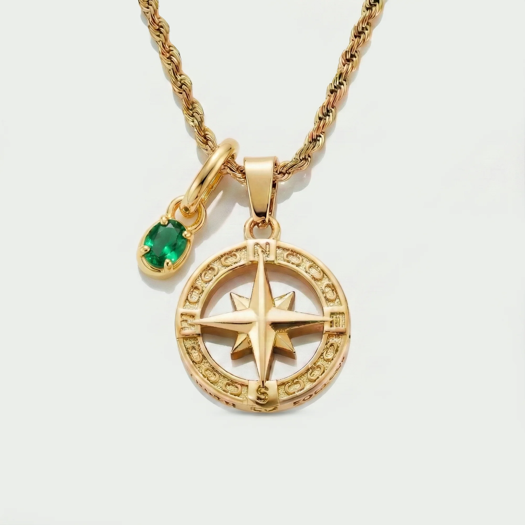 Build Your Own Pendant (Gold) | Emerald Stone - Image 86