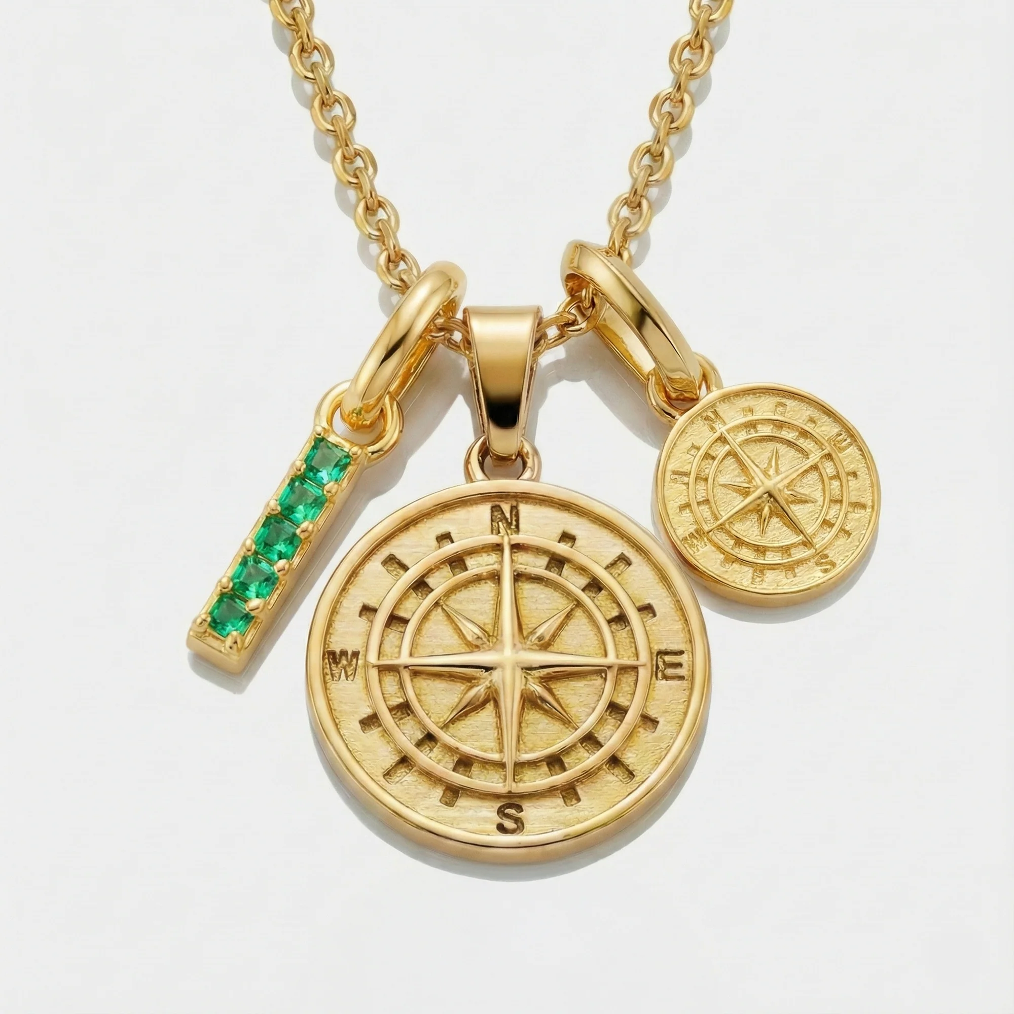 Build Your Own Pendant (Gold) | Emerald Stone - Image 9