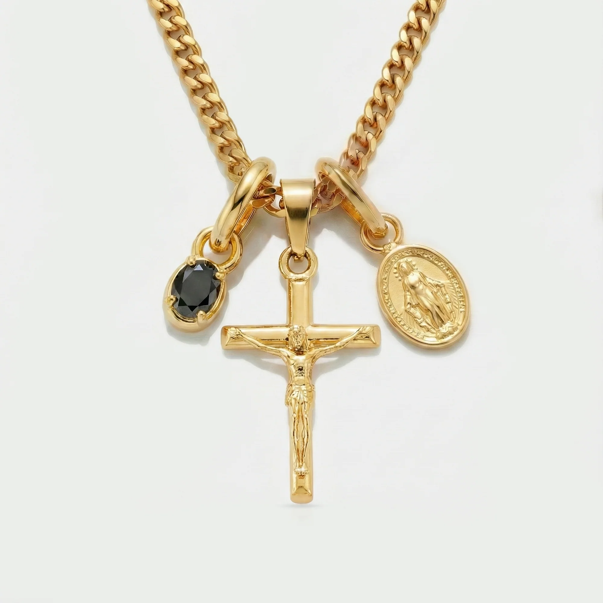 Build Your Own Pendant (Gold) | Onyx Stone - Image 34