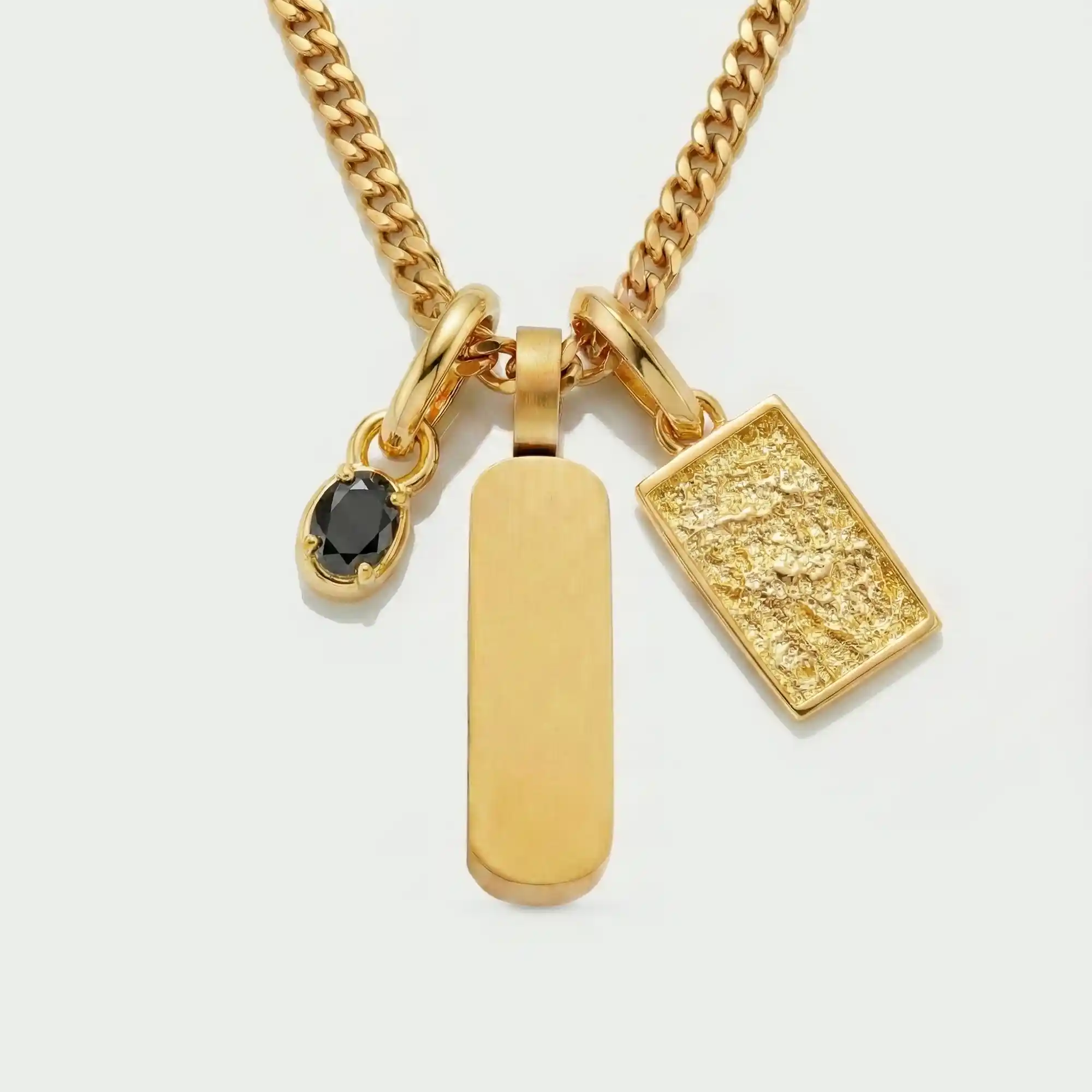 Build Your Own Pendant (Gold) | Onyx Stone - Image 69