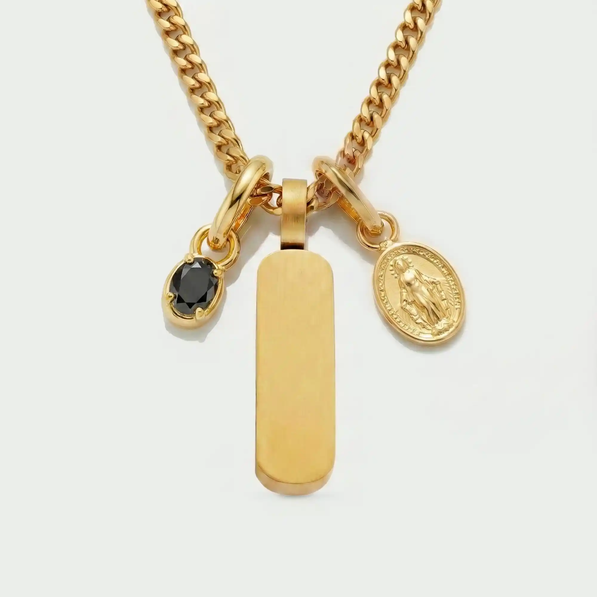 Build Your Own Pendant (Gold) | Onyx Stone - Image 70